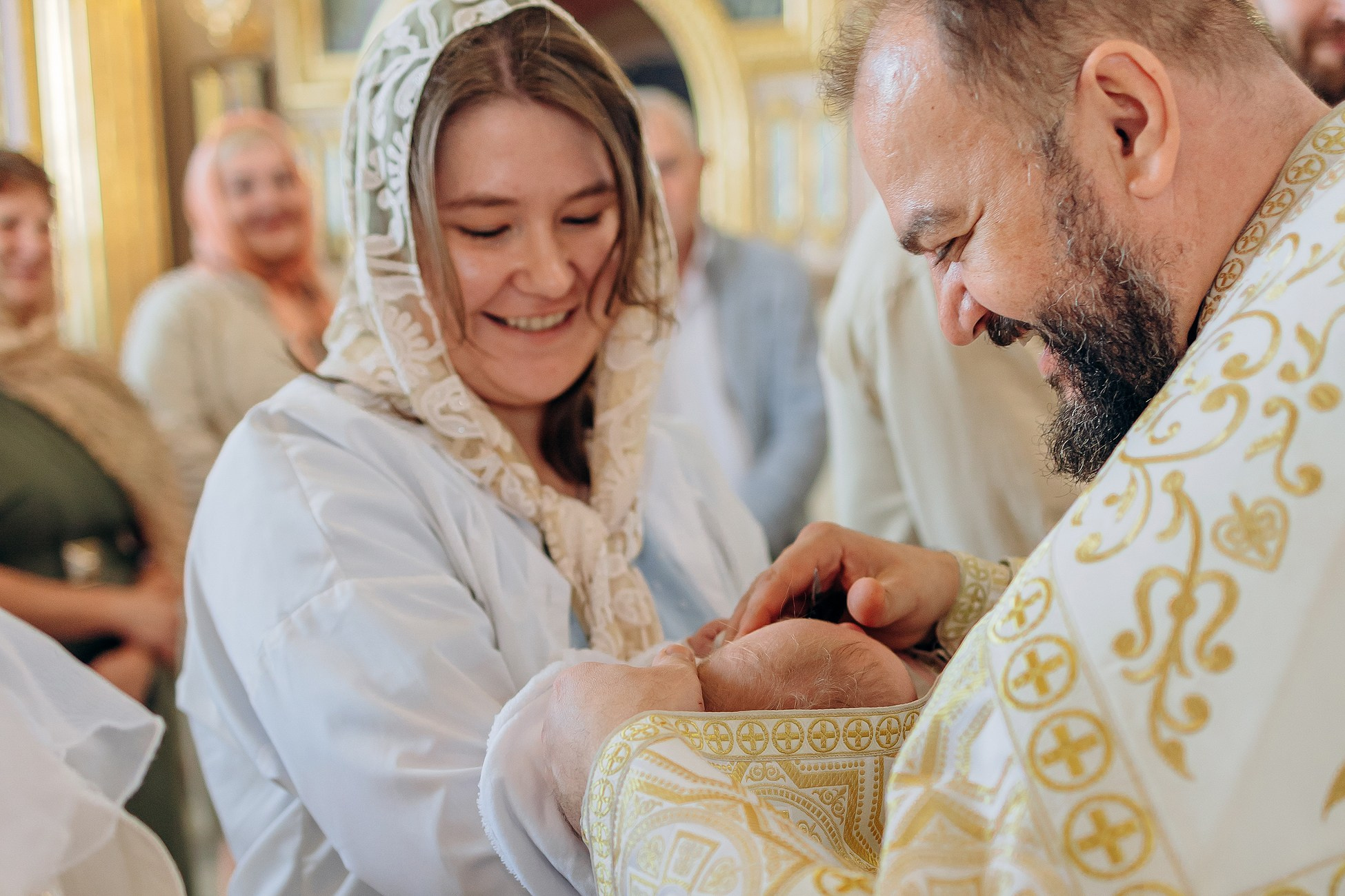Таинство крещения Марии в Валяевке. Семейный фотограф в Пензе Мария Левина