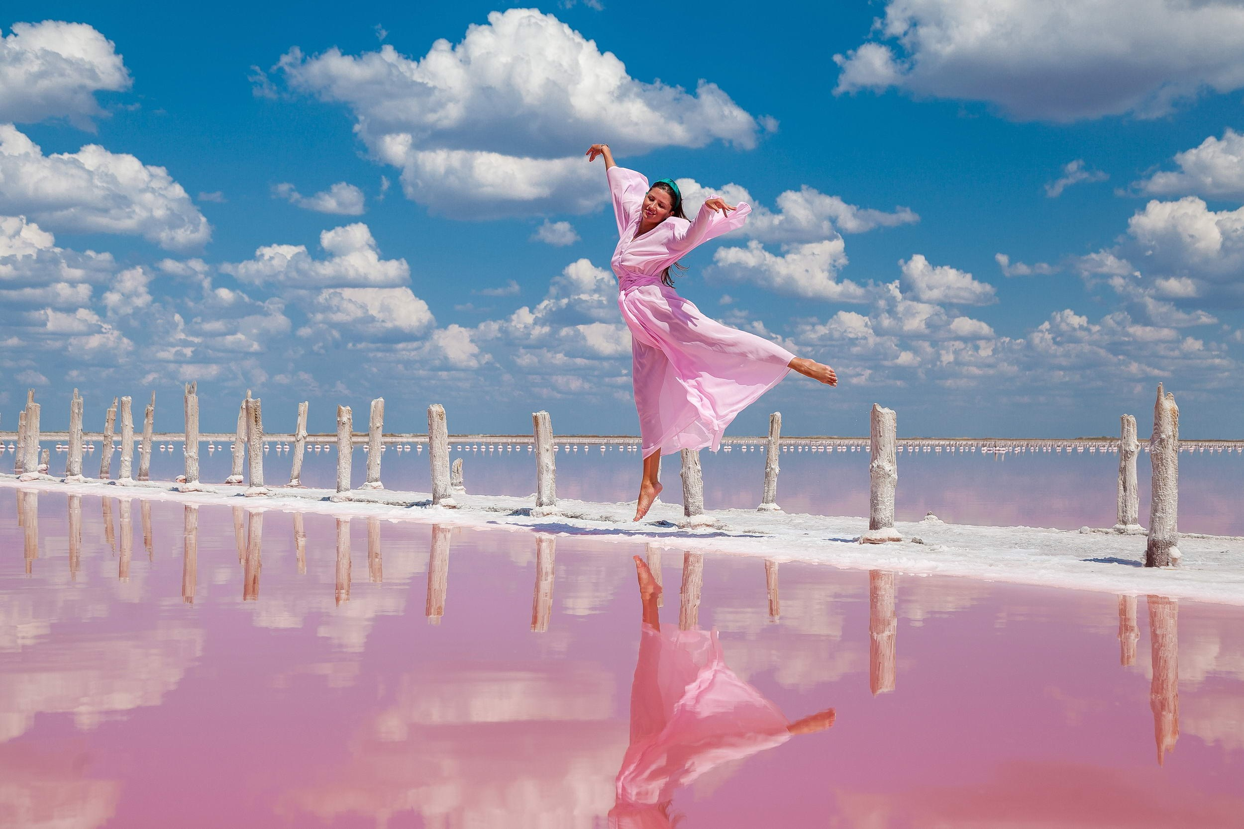 РОЗОВОЕ ОЗЕРО САСЫК СИВАШ. Фотограф в Крыму