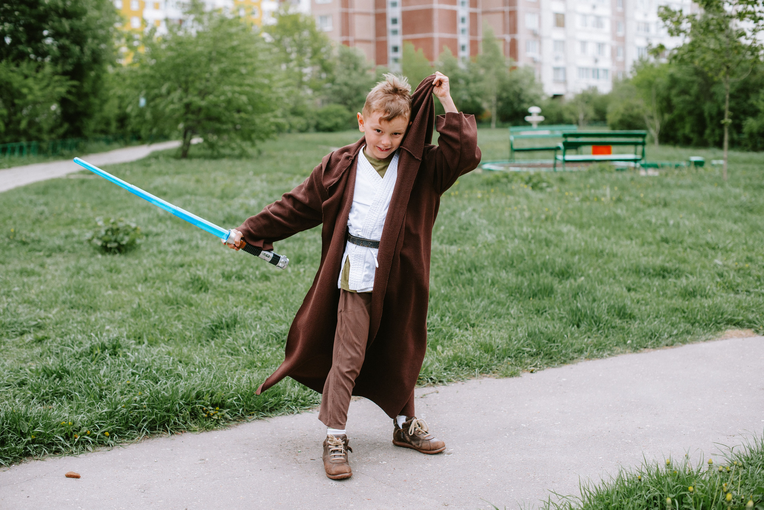 Коля в костюме джедая, Жулебино