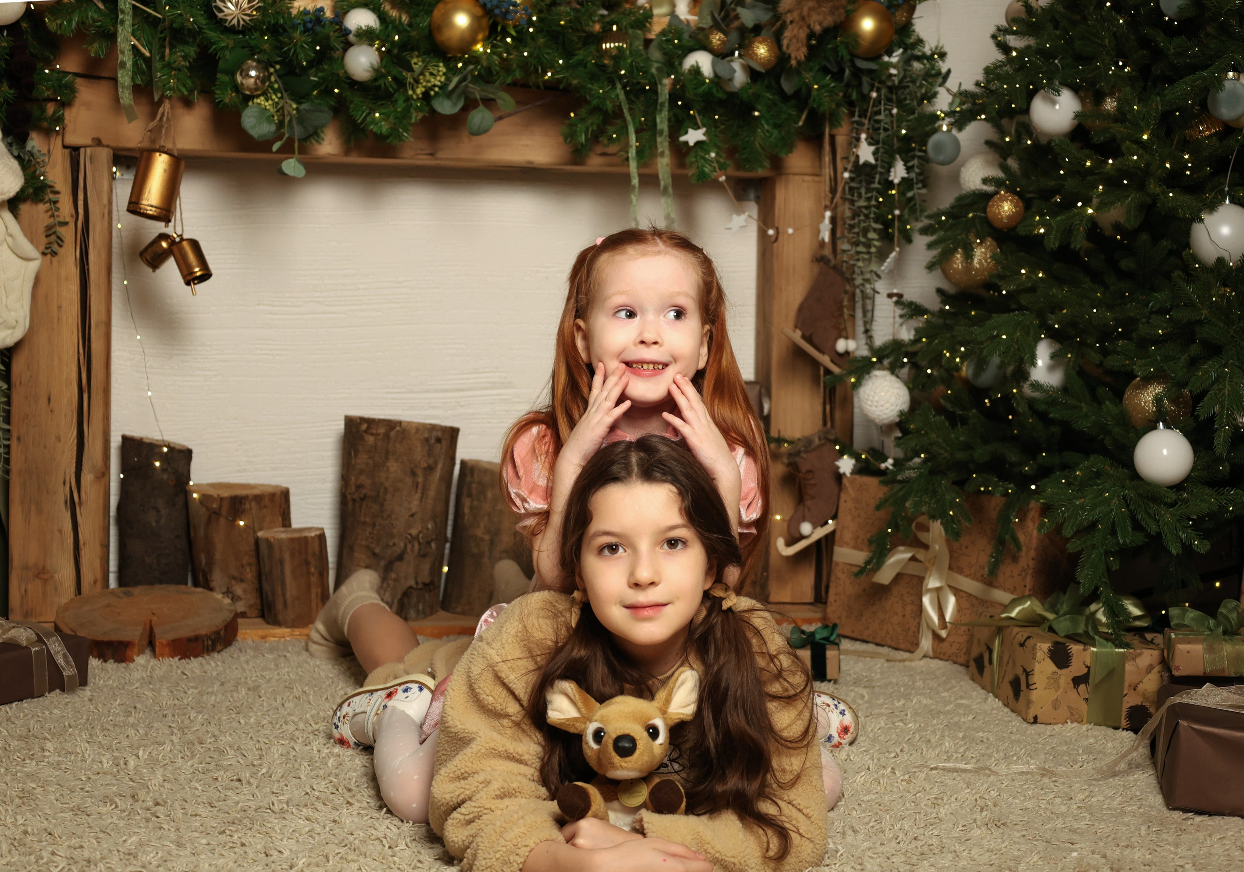 Семейная новогодняя съёмка Елена, Лиза и Лера. Tatiana Shumskaya