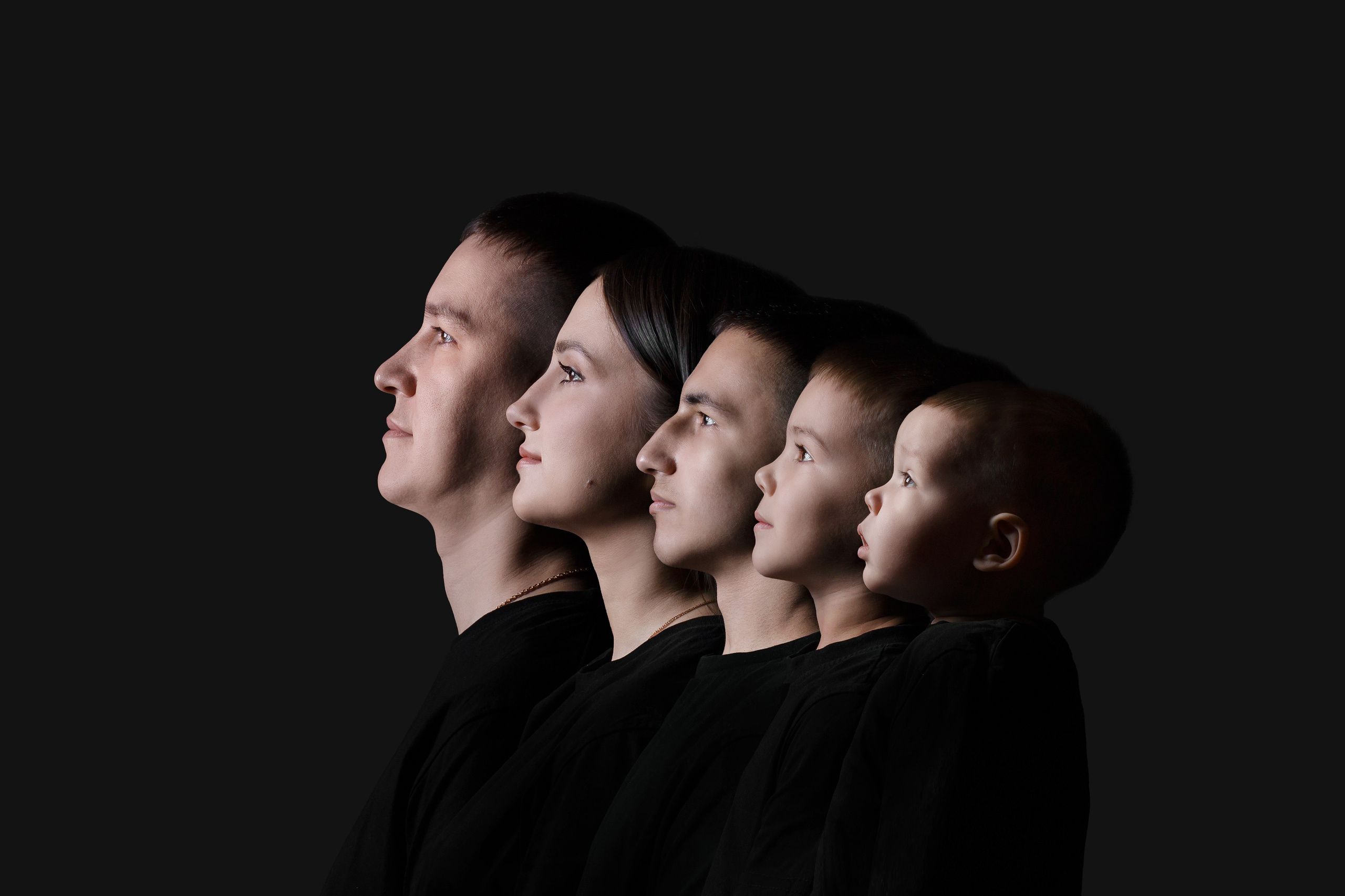 Семейный трендовый портрет. Семейный и детский фотограф в Стерлитамаке Разина Рахмангулова