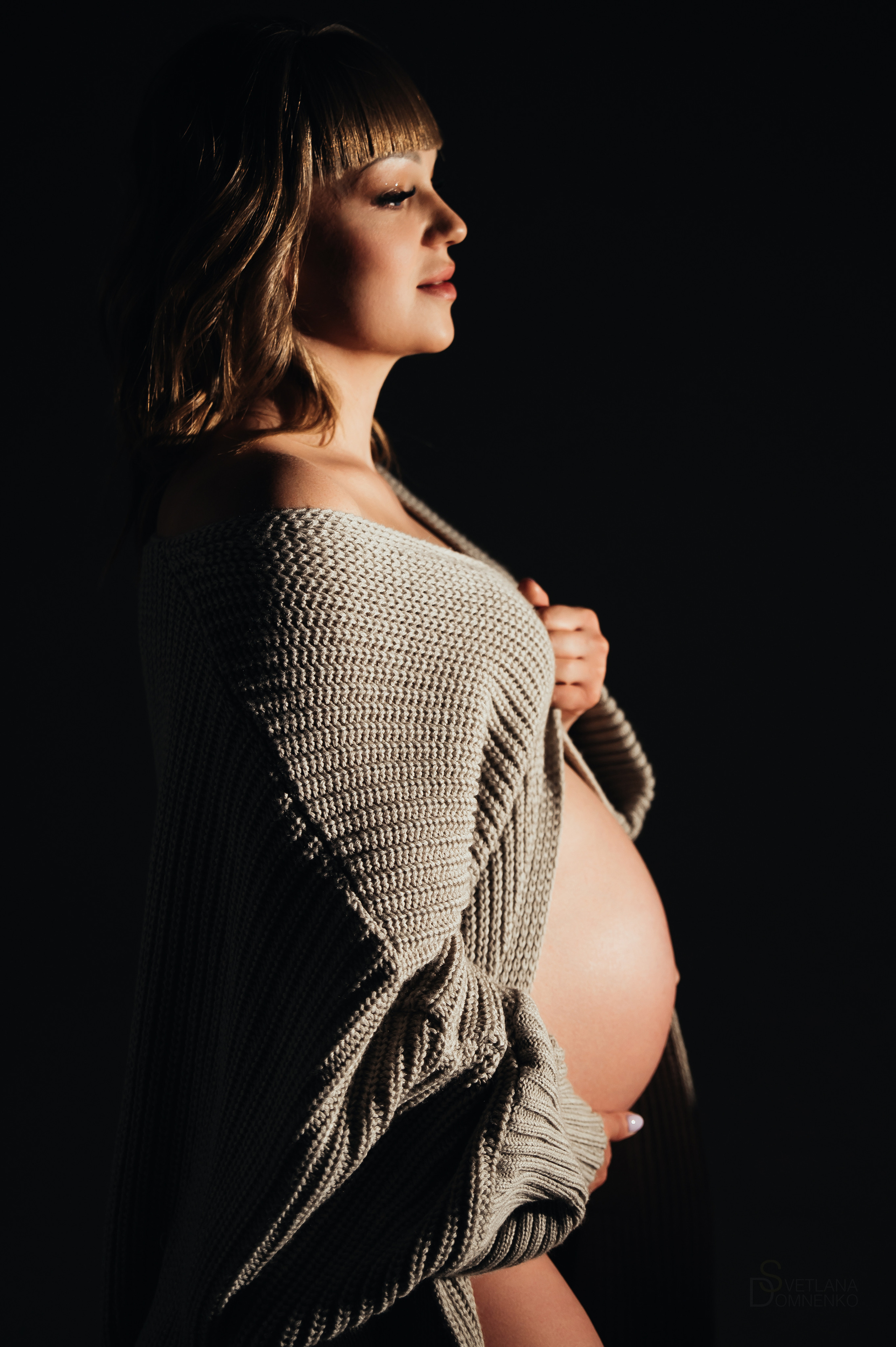 Фотосессия беременности studio. Фотограф Тольятти, Самара Домненко Светлана