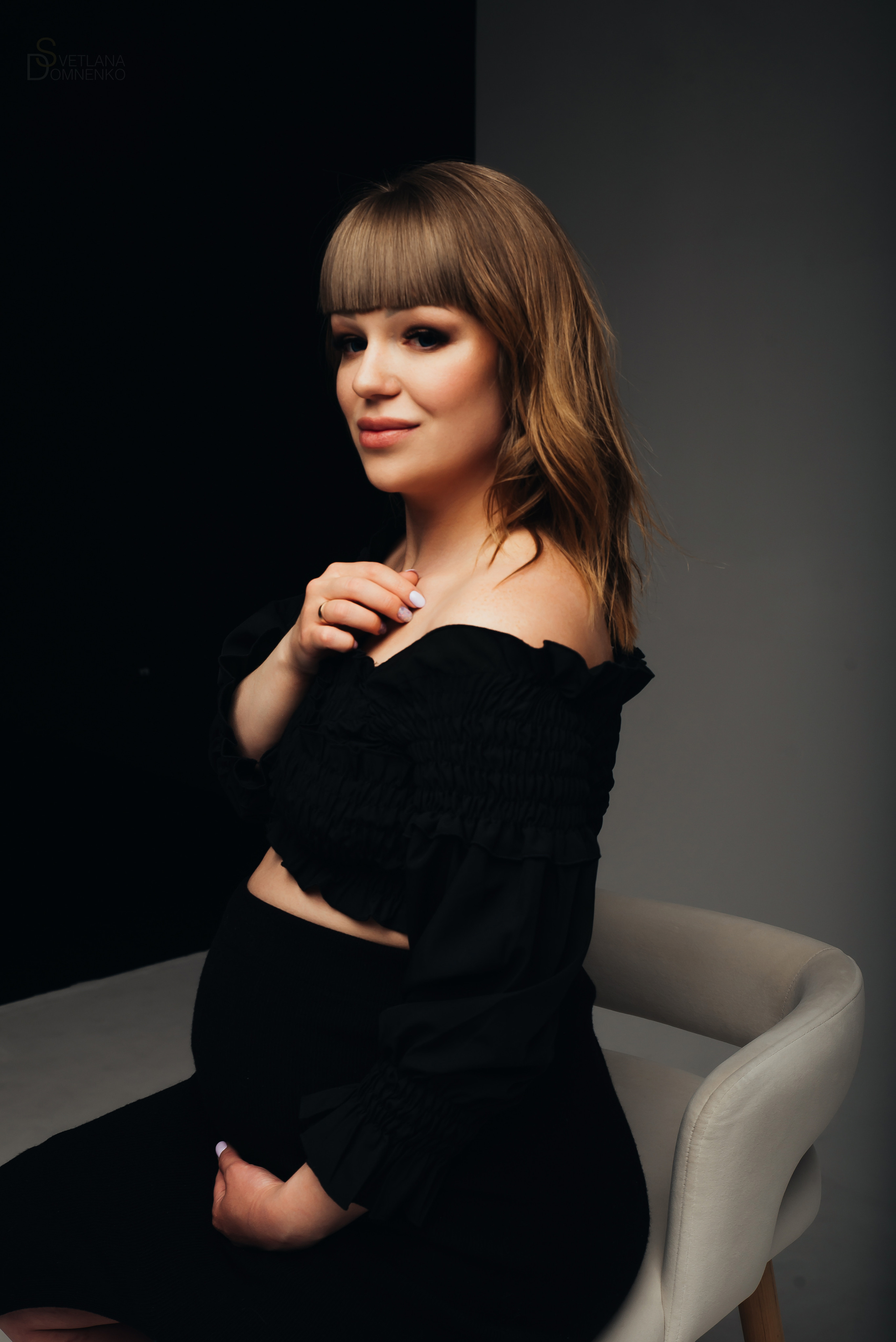 Фотосессия беременности studio. Фотограф Тольятти, Самара Домненко Светлана