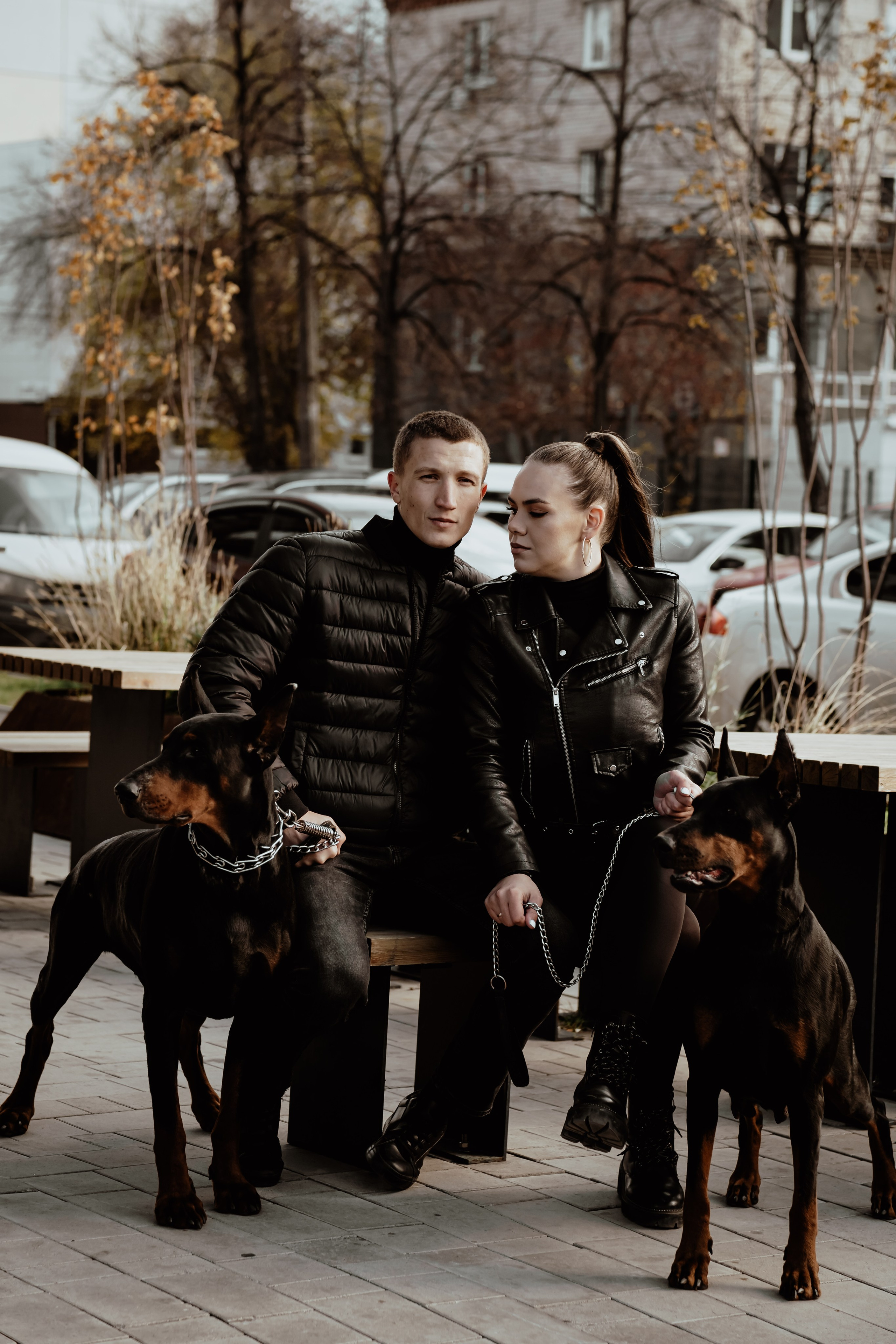 Прогулка с доберманами. Свадебный фотограф Челябинск