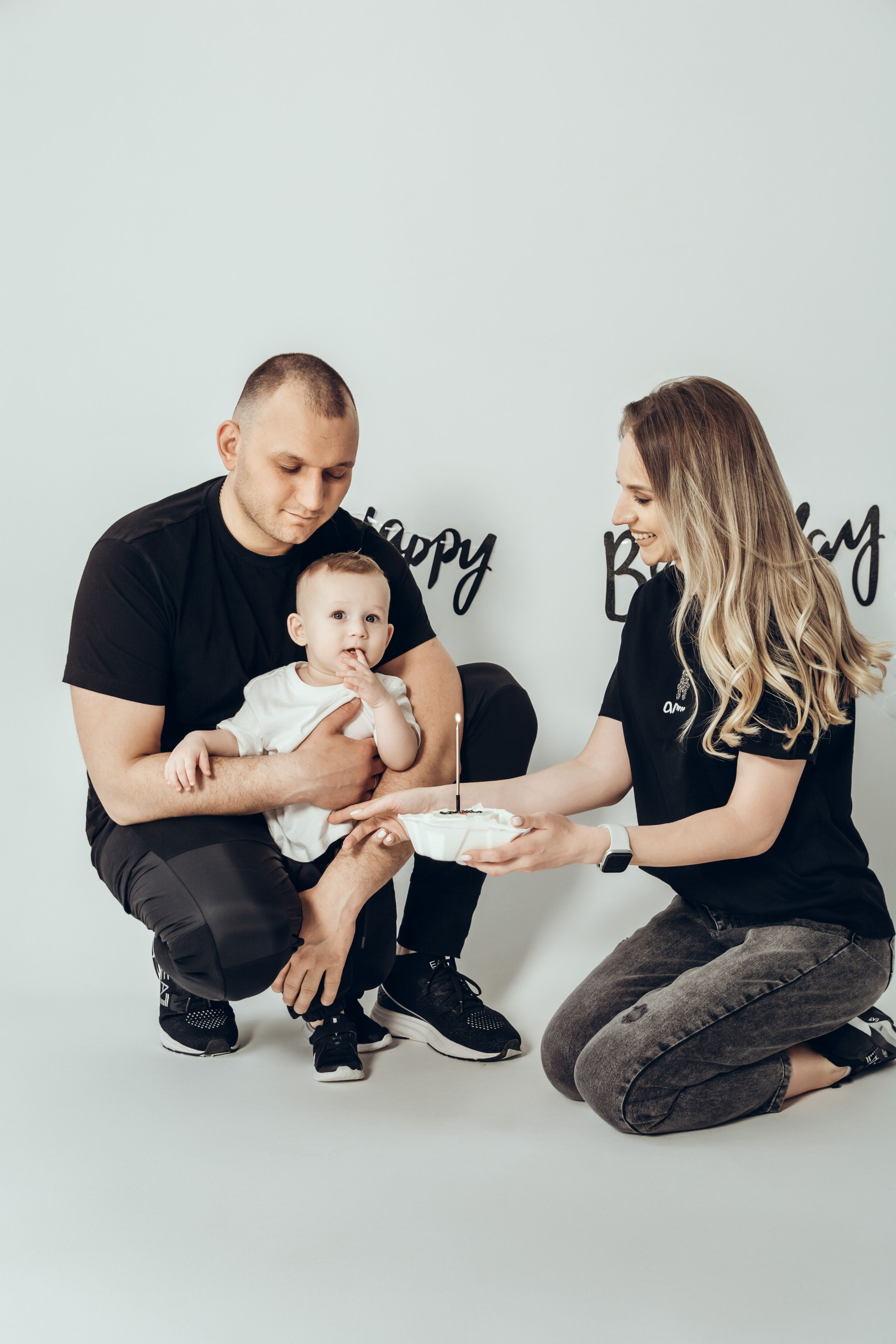 Годик Ростиславу в стиле «минимализм». Семейный и детский фотограф Кущ Наташа