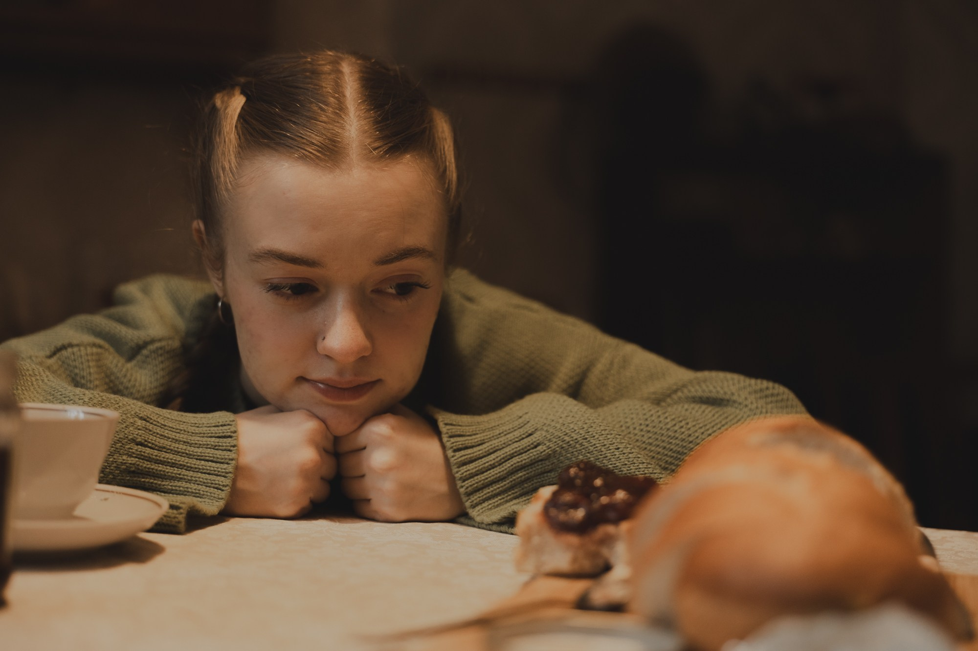 Булочка с вареньем. Фотограф Кощеева Дарья