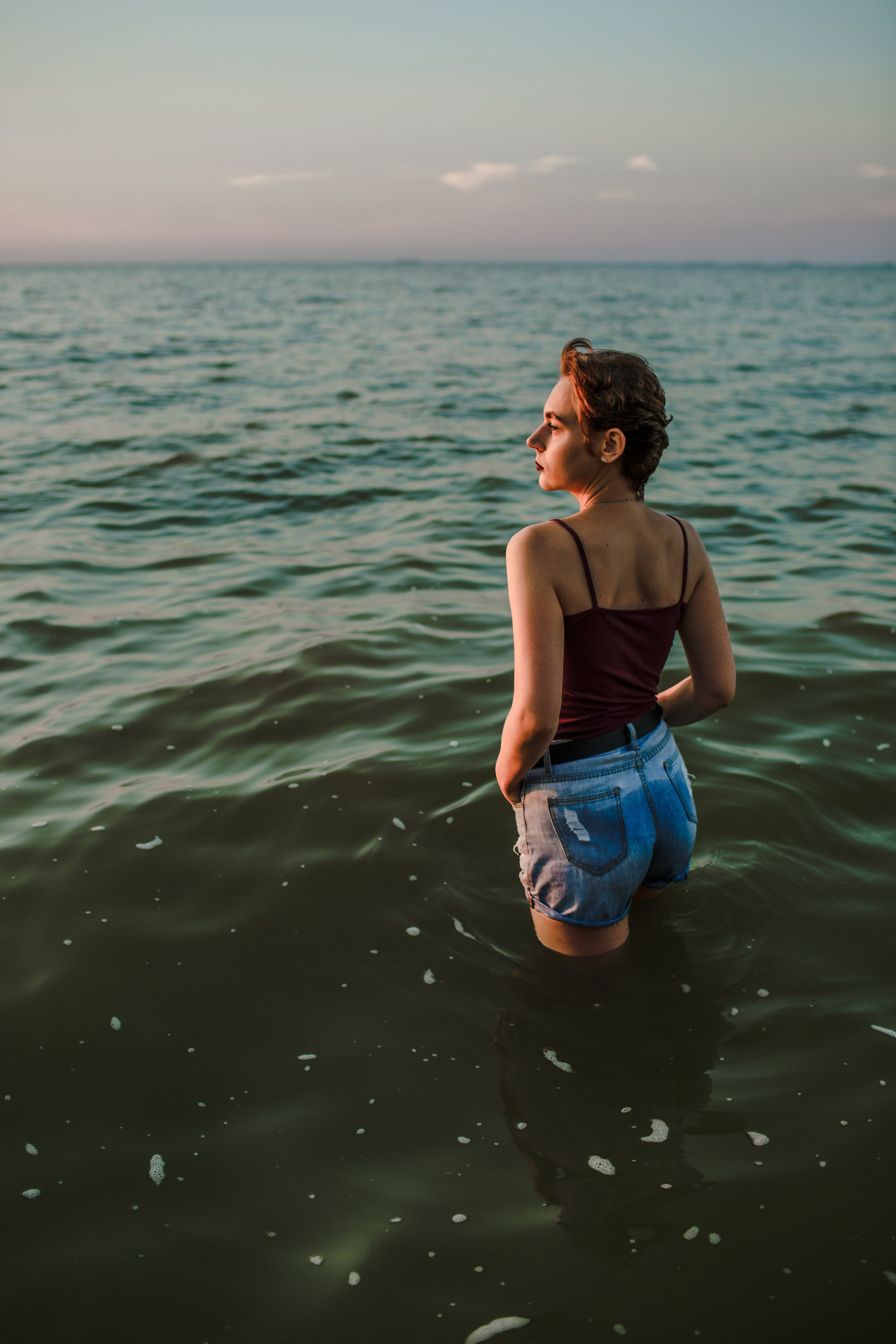 Портрет на море. Свадебный фотограф Кирилл Белый