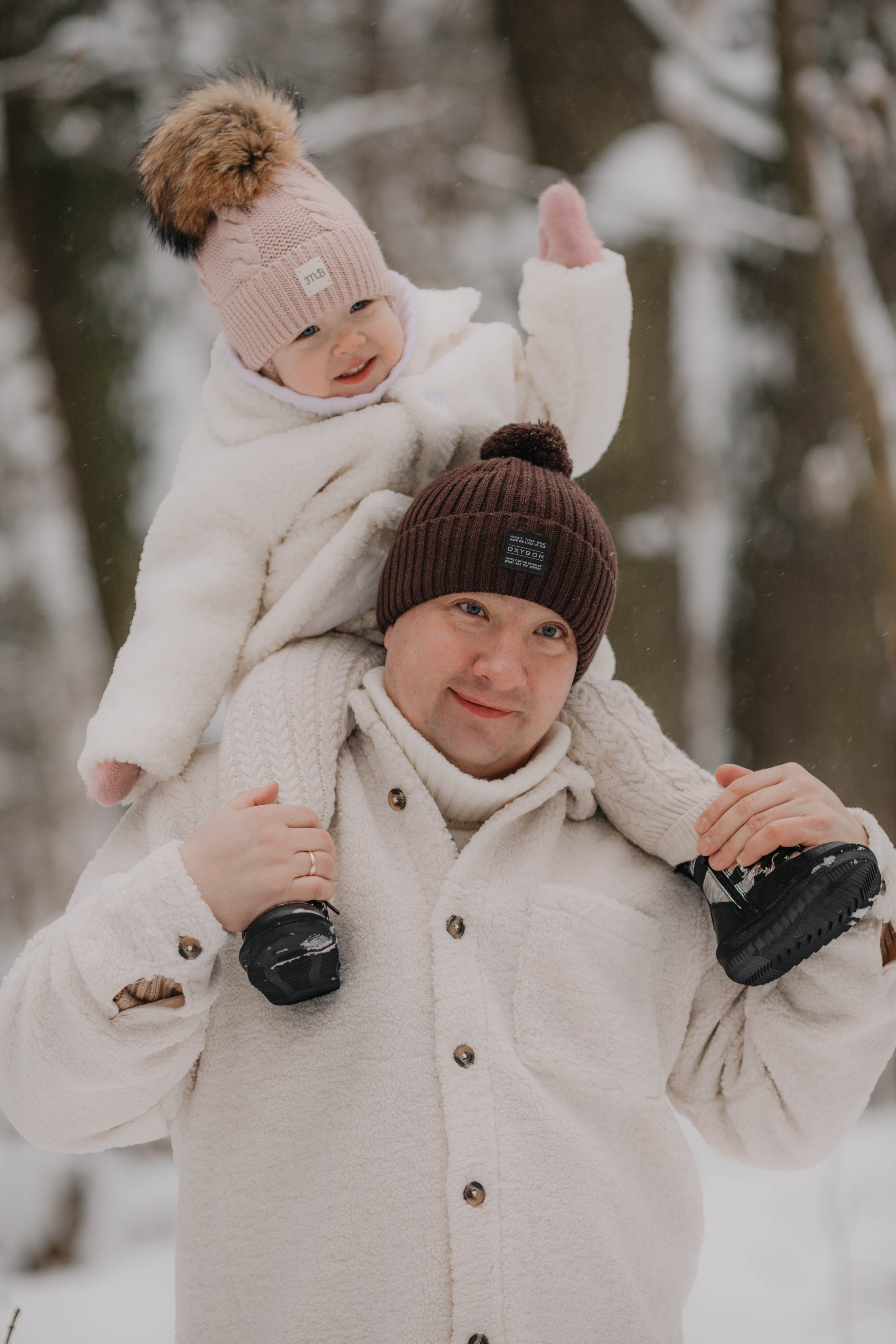 Лиля и семья Зимняя прогулка в лесу. Семейный и свадебный фотограф Видное Москва Екатерина Пятова