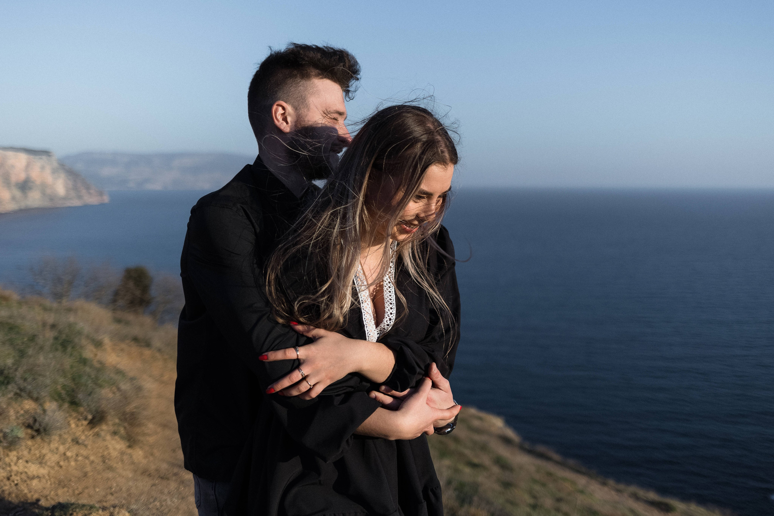 «Закат над морем: история любви Евгения и Дианы в каждом кадре». Свадебный фотограф Мироманов Николай в Крыму