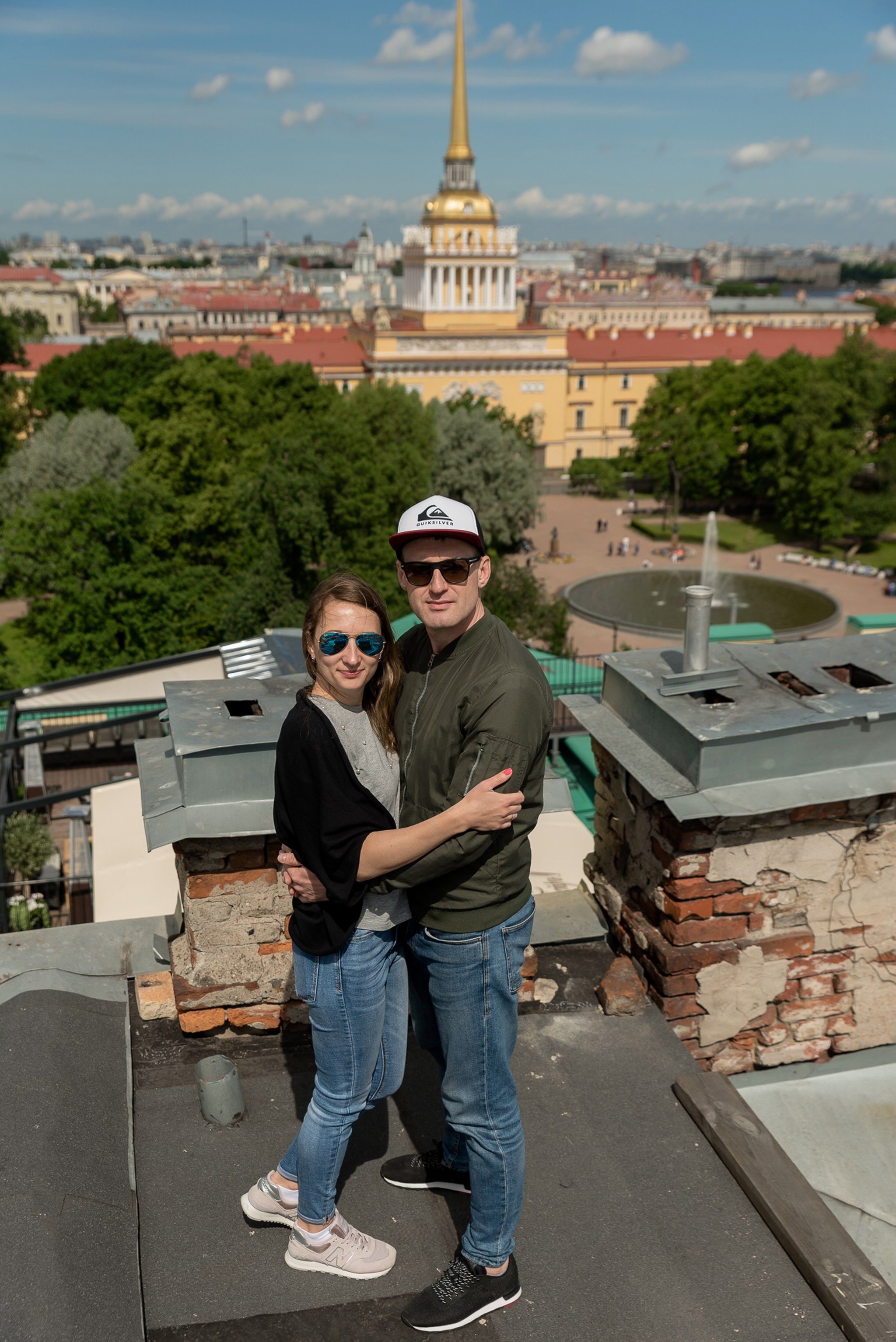 Крыша у Исаакиевского собора. Свадебный и семейный фотограф из Санкт-Петербурга Климов Анатолий