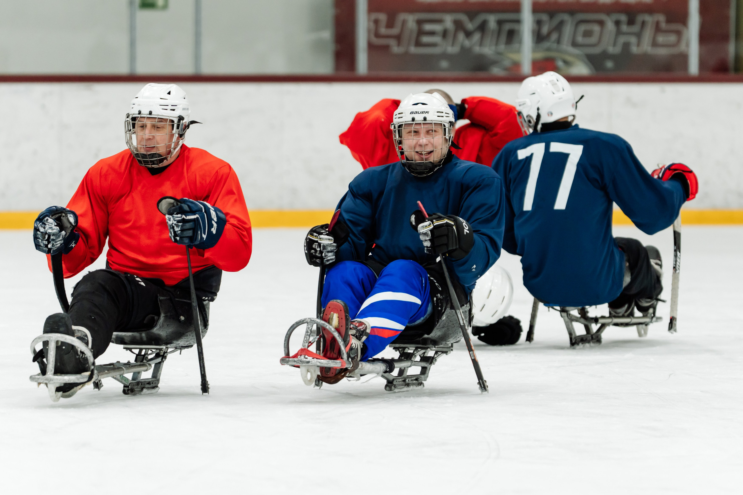 Игра в следж хоккей приуроченная 23.02.26 в арене Сталкер