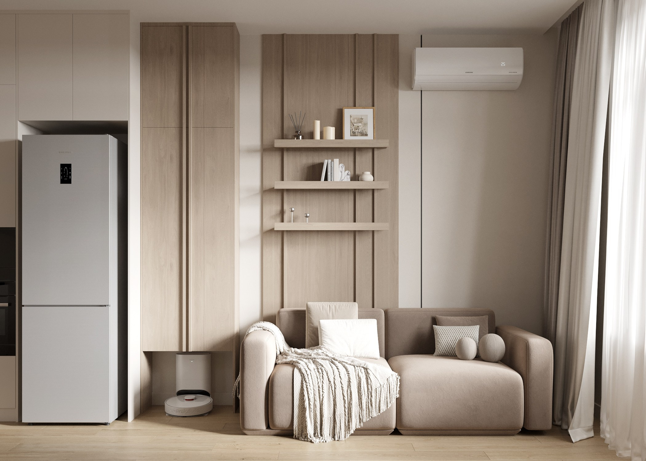 Стильная квартира для семьи 62 м². Дизайнер интерьера г. Ульяновск