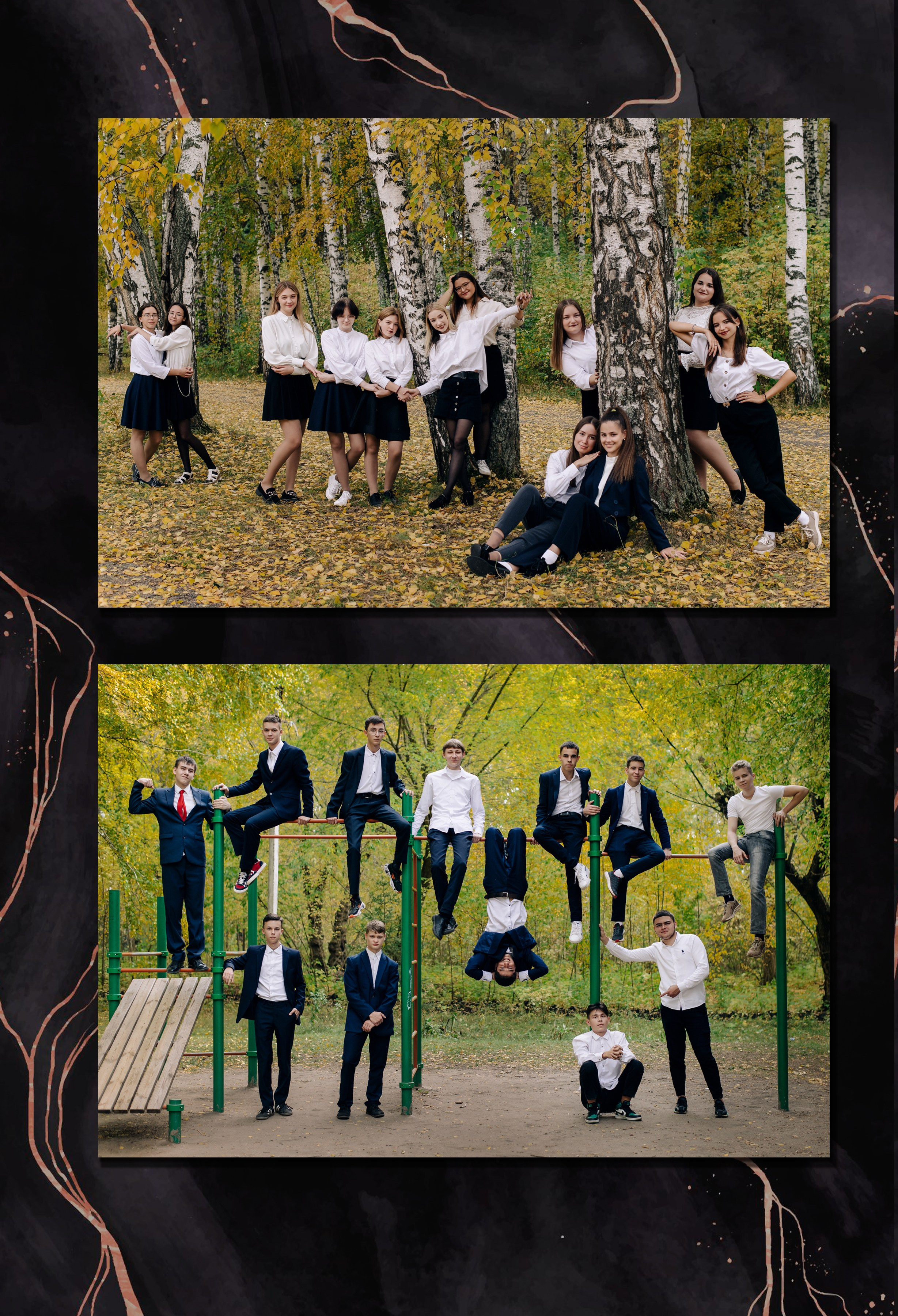 Шаблон фотокниги «Marble Dark». Фотограф — МАРИЯ МЕДВЕДЕВА