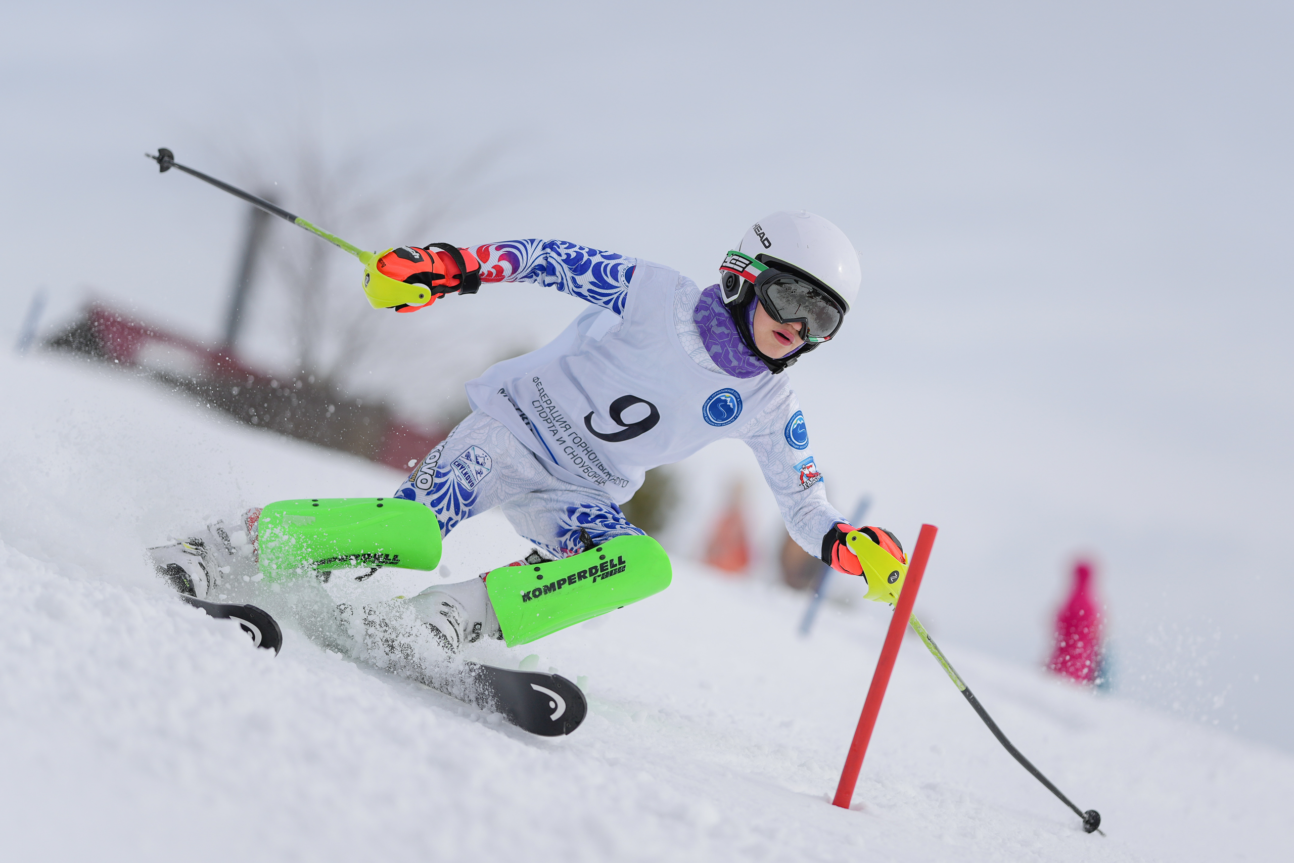 SL (Slalom) - Слалом. Соревнования по горнолыжному спорту. Московская область, Шуколово