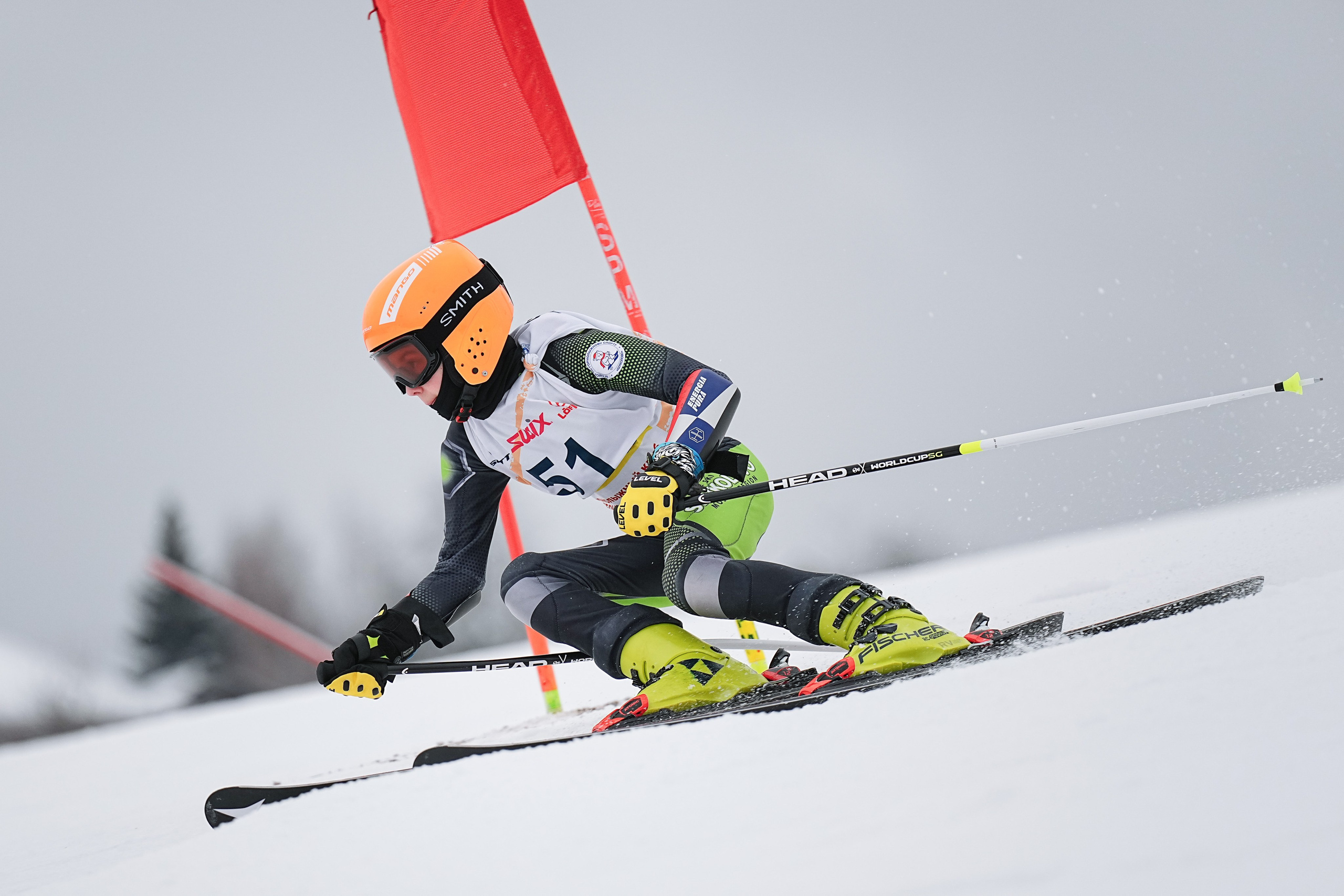 Горные лыжи. Первенство Центрального Федерального Округа. GS U14 Шуколово. Фотограф Студитский Евгений