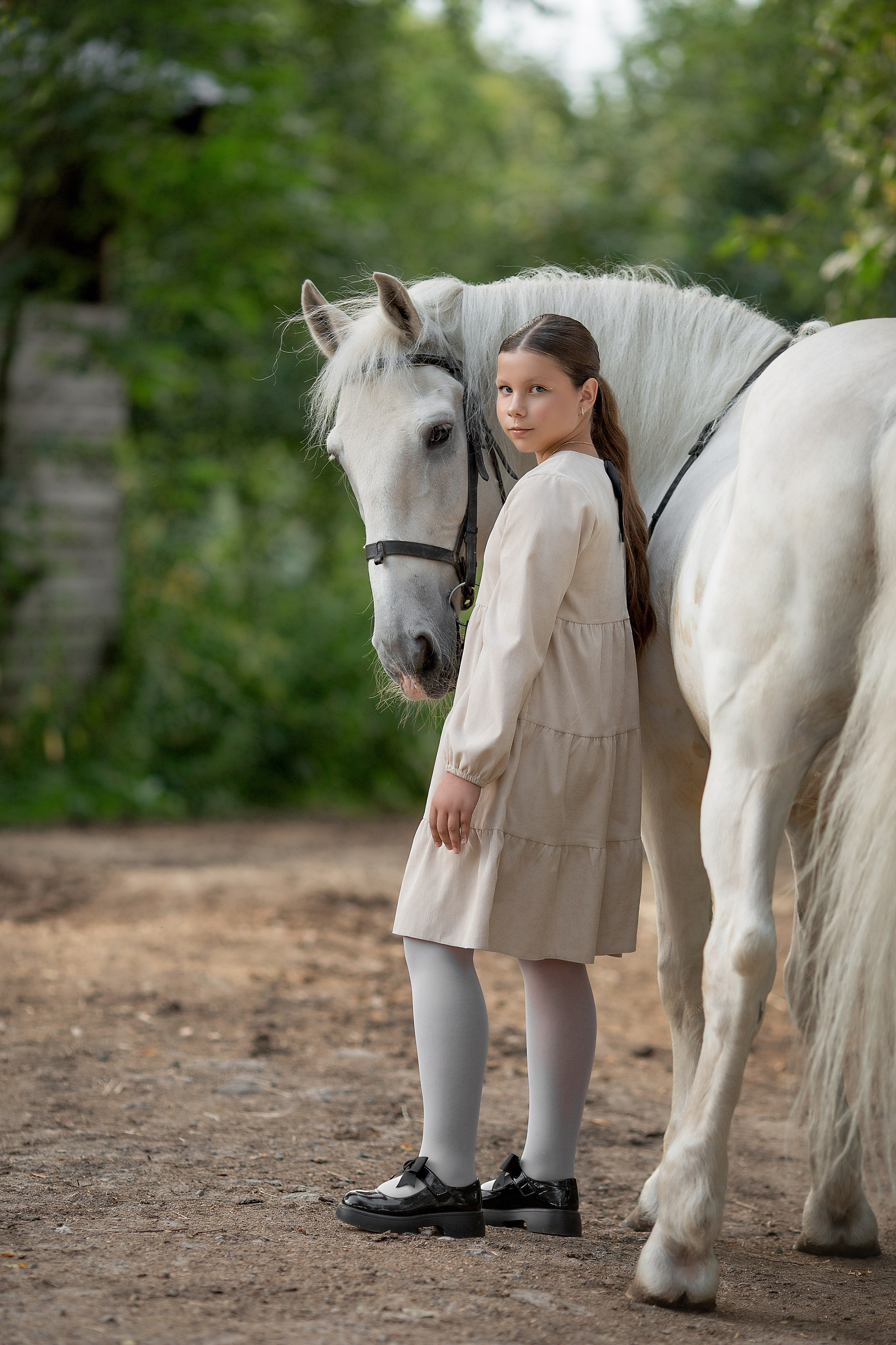 Варвара, Анастасия и Воробушек. Фотосессия с лошадьми в Нижнем Новгороде