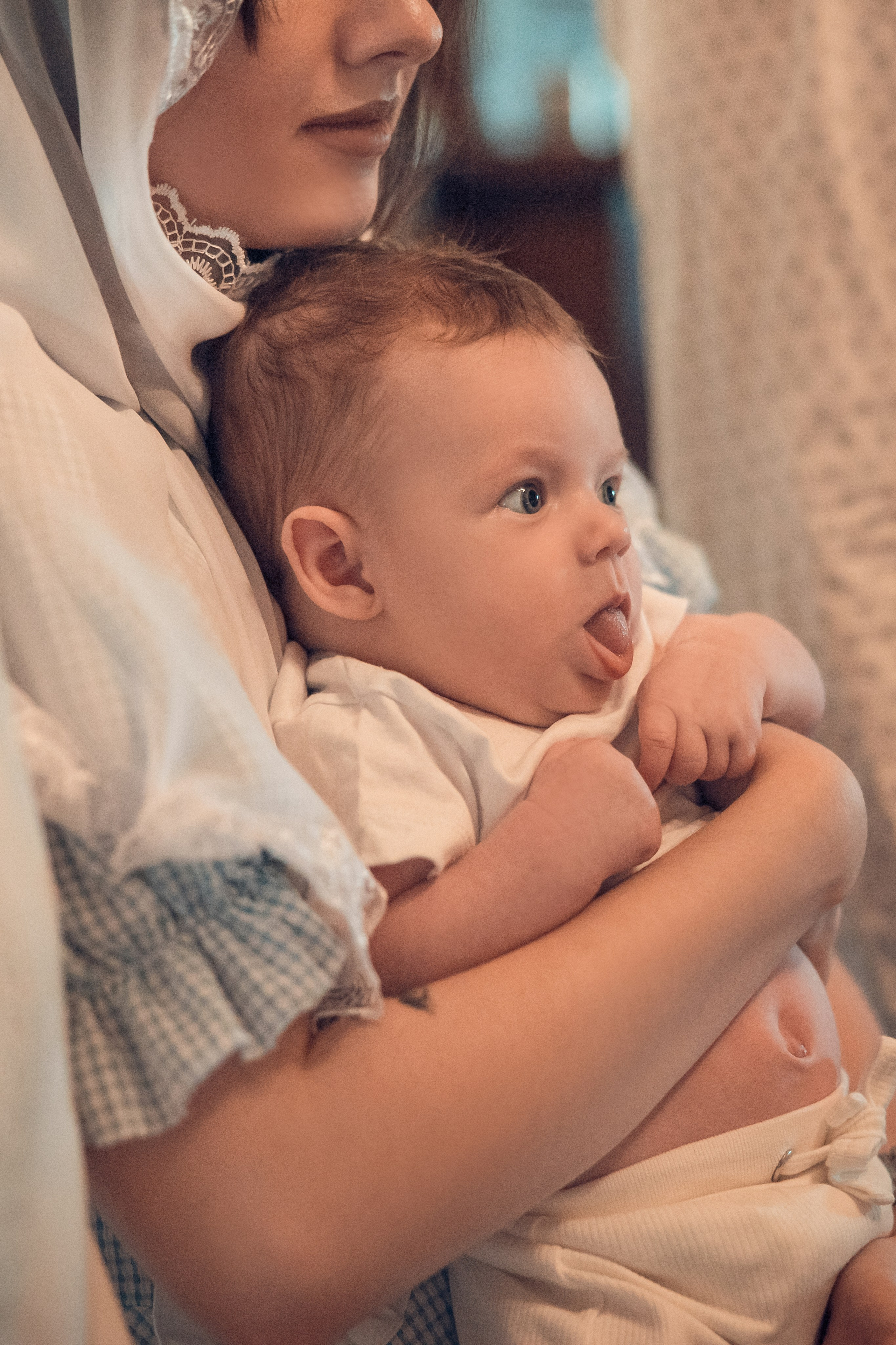 Таинство Крещения Матвея. Спасо-Преображенский храм (Спаса на Яру). Семейный фотограф в Рязани и Рязанской области