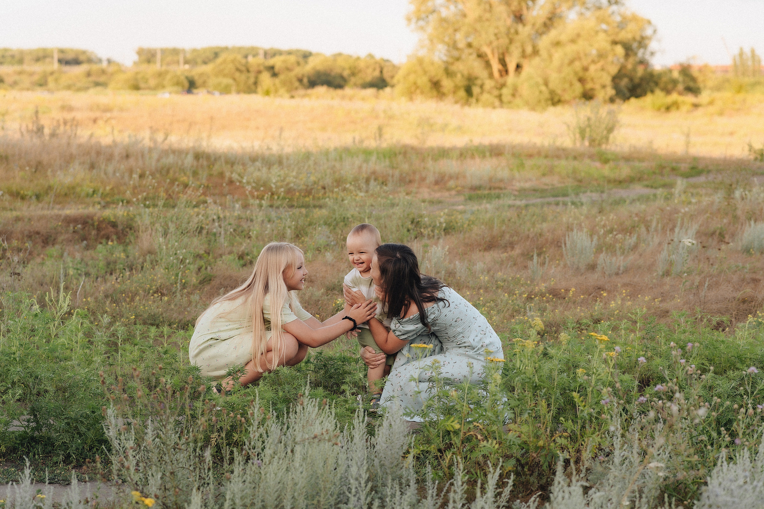 Семейная съемка на закате. Фотограф Карина Шмулёва. Воронеж и область