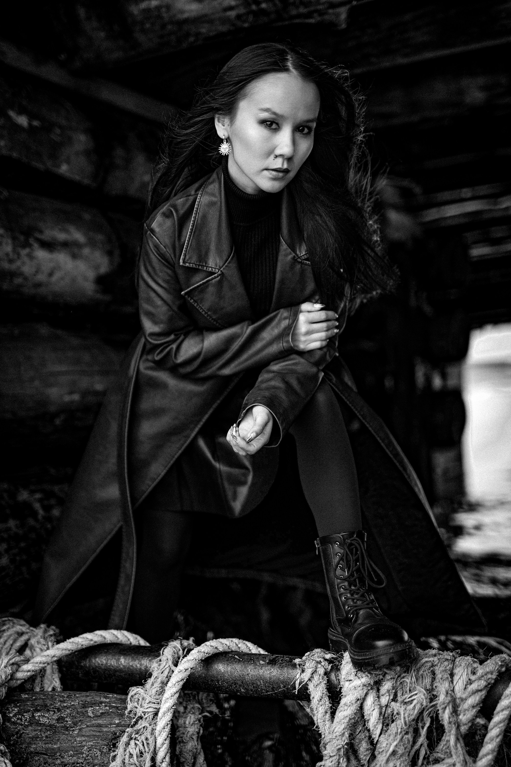 Татьяна в чёрно-белых тонах