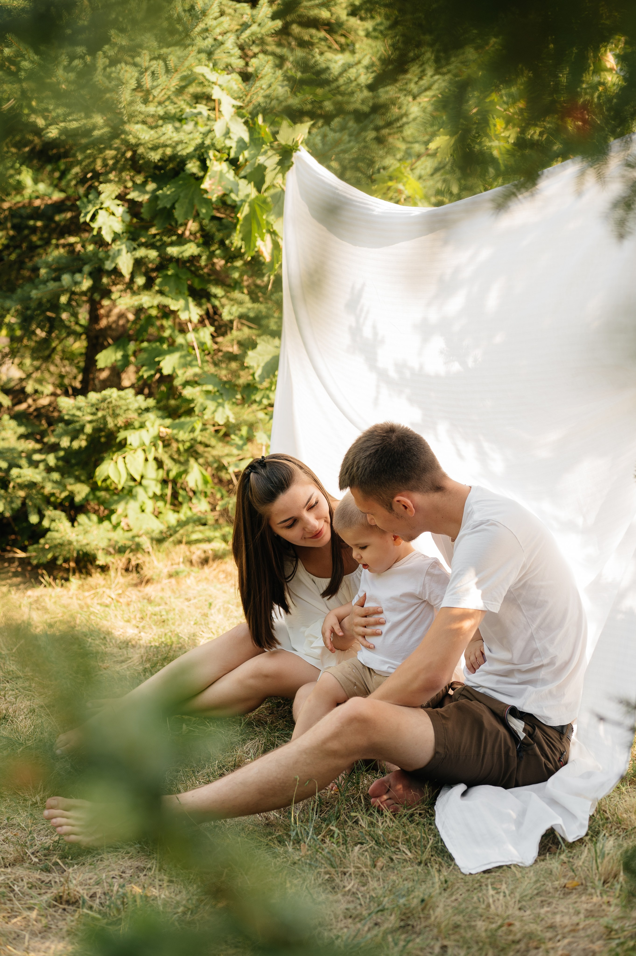 Летняя семейная фотосессия в парке. Свадебный и семейный фотограф в Краснодаре Алина Мельник