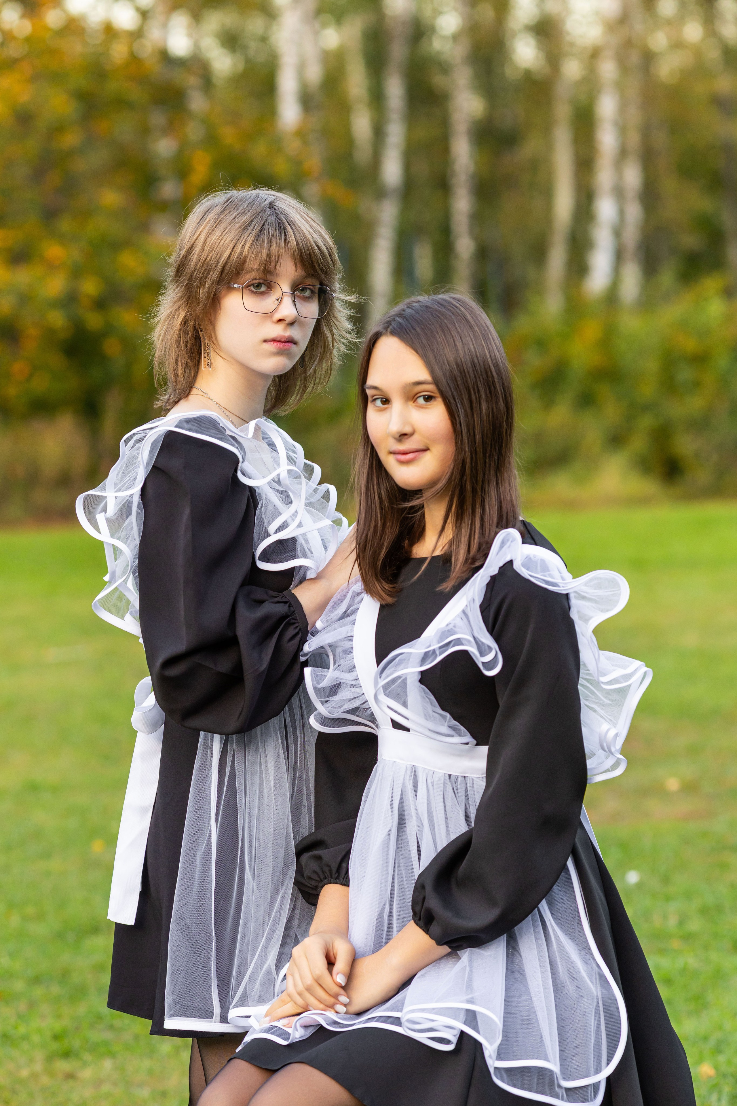 Осенняя фотосессия у школы с учителем. Семейный и детский фотограф Анна Петракова