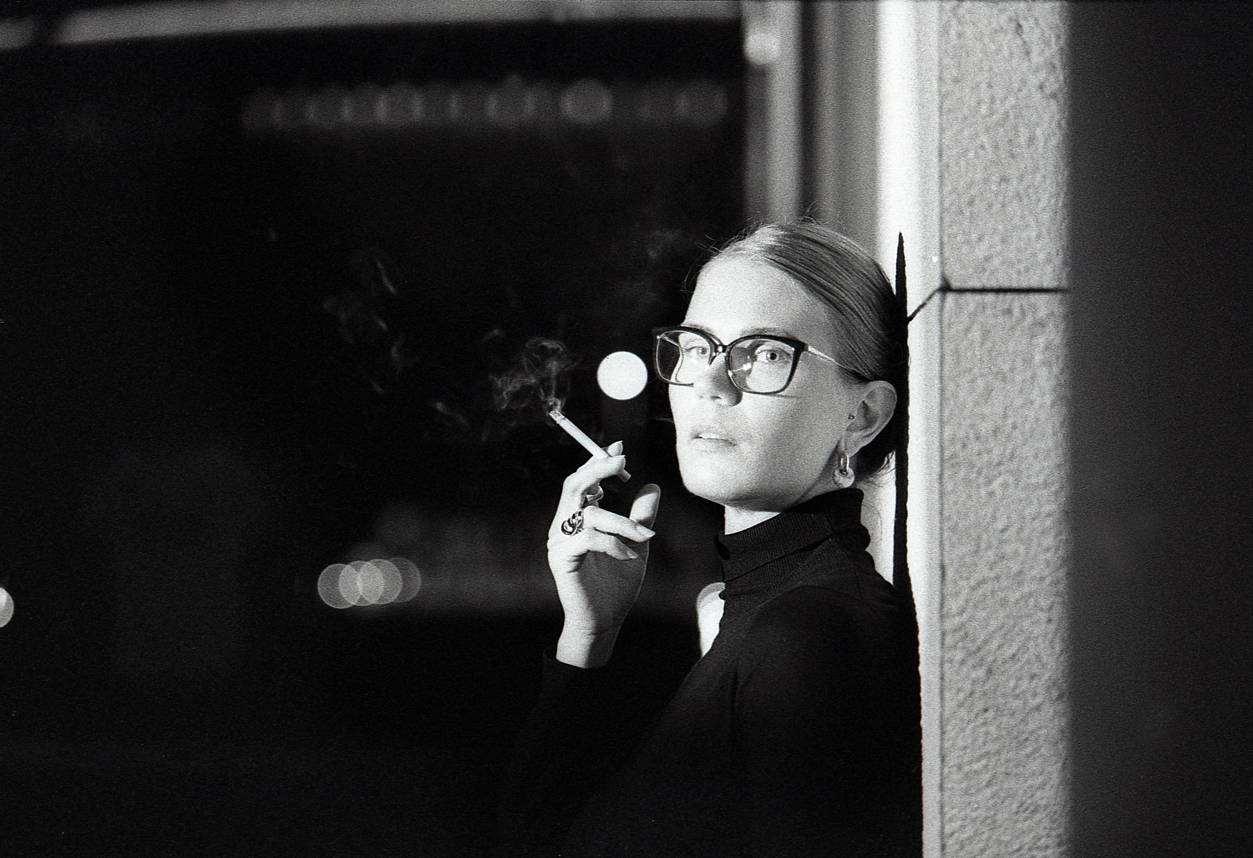 Ночь в городе. Авторский портрет. Film. Fashion. Editorial. фотограф Роман Ларшин