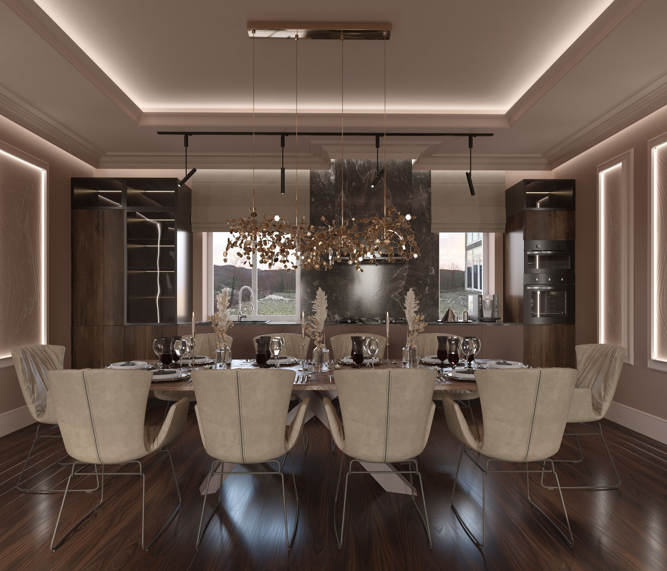 Интерьер частного жилого дома