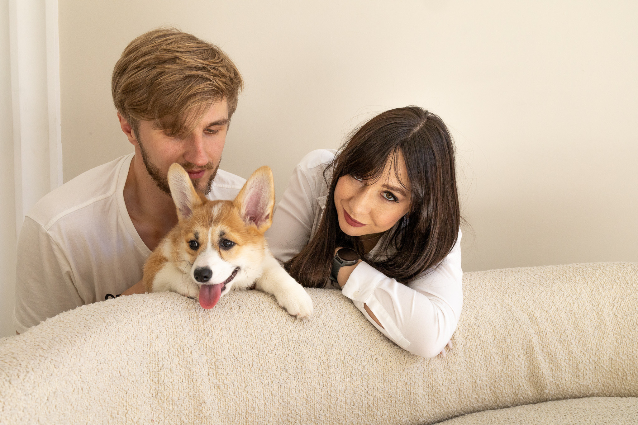Марина, Саша и две супер корги. Ваш фотограф в Санкт-Петербурге