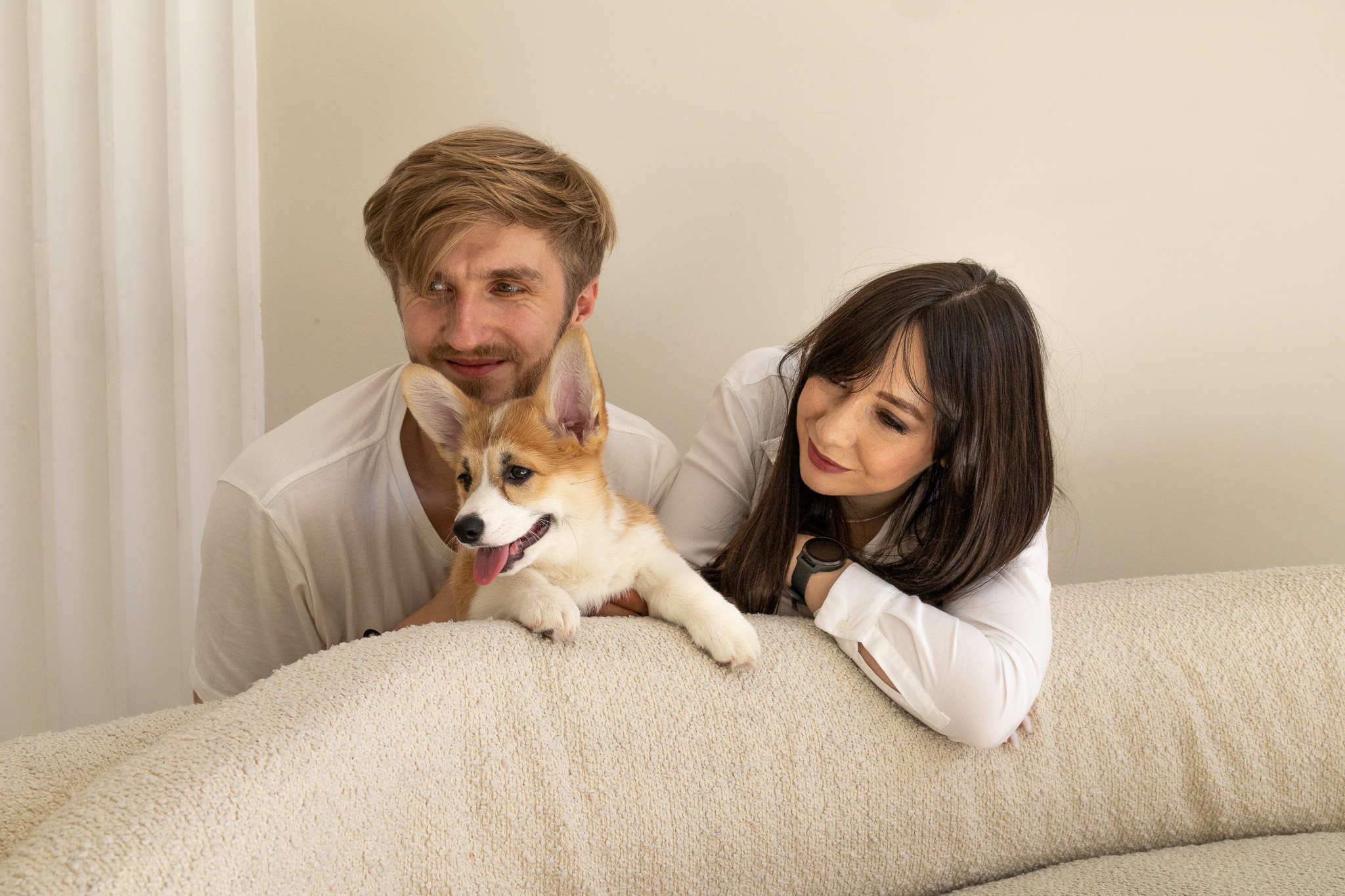 Марина, Саша и две супер корги. Ваш фотограф в Санкт-Петербурге