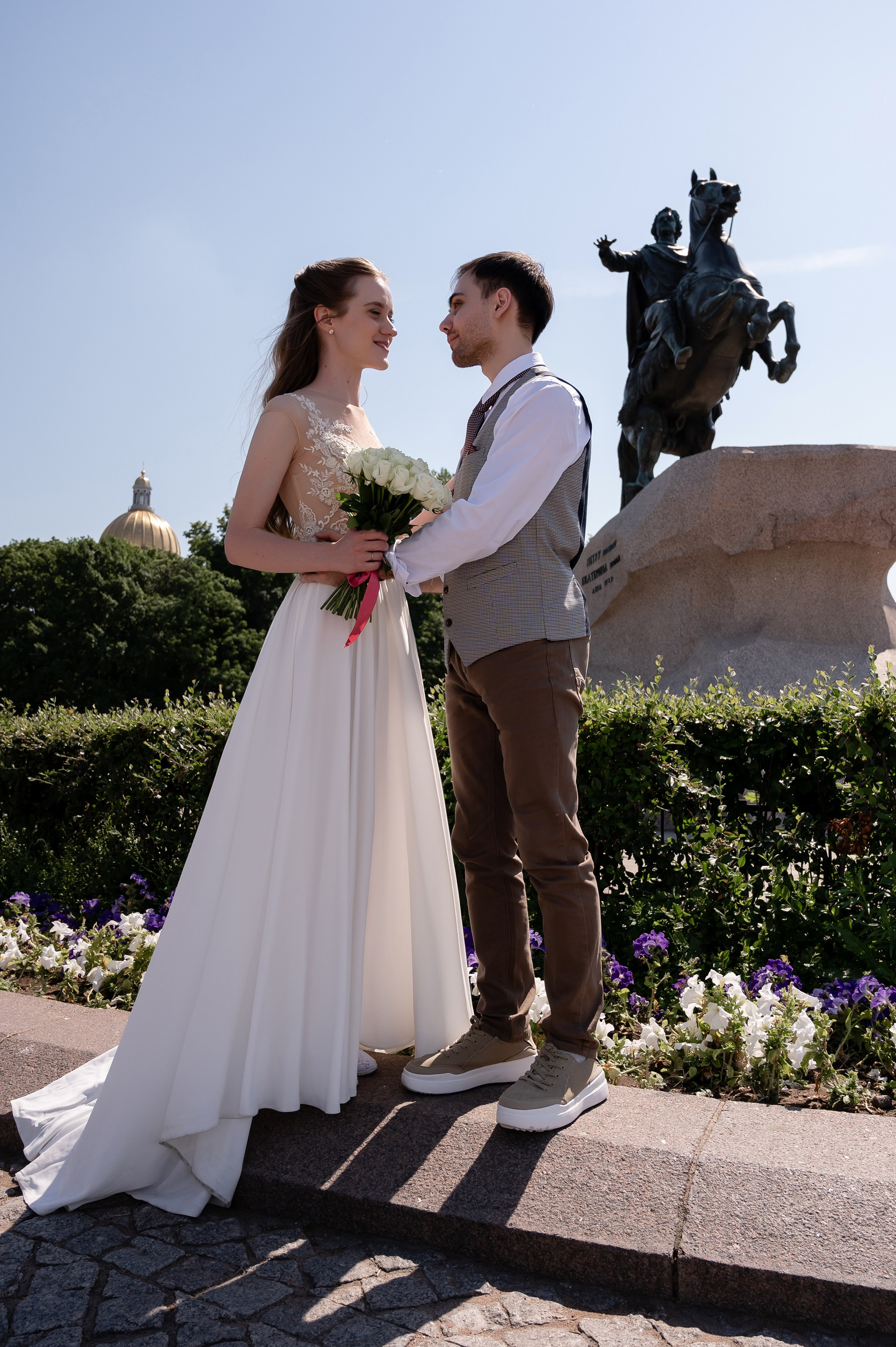 Зеркальный дворик. Свадебный и семейный фотограф из Санкт-Петербурга Климов Анатолий