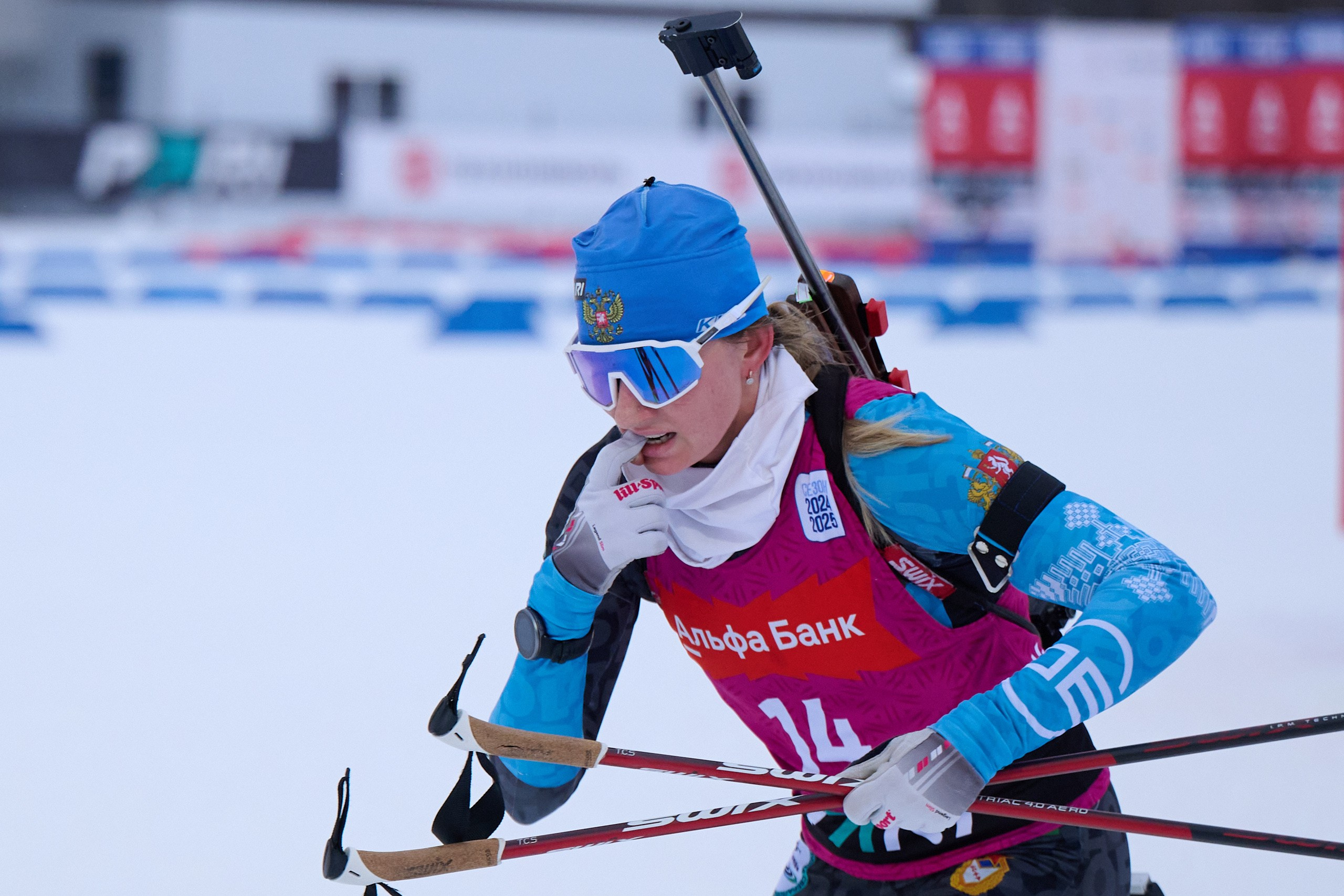 Биатлон. Чемпионат России — 2024/2025, 3-й этап, Ижевск. Ижевская винтовка. Спортивный репортажный фотограф в Ижевске Сергей Мерзляков