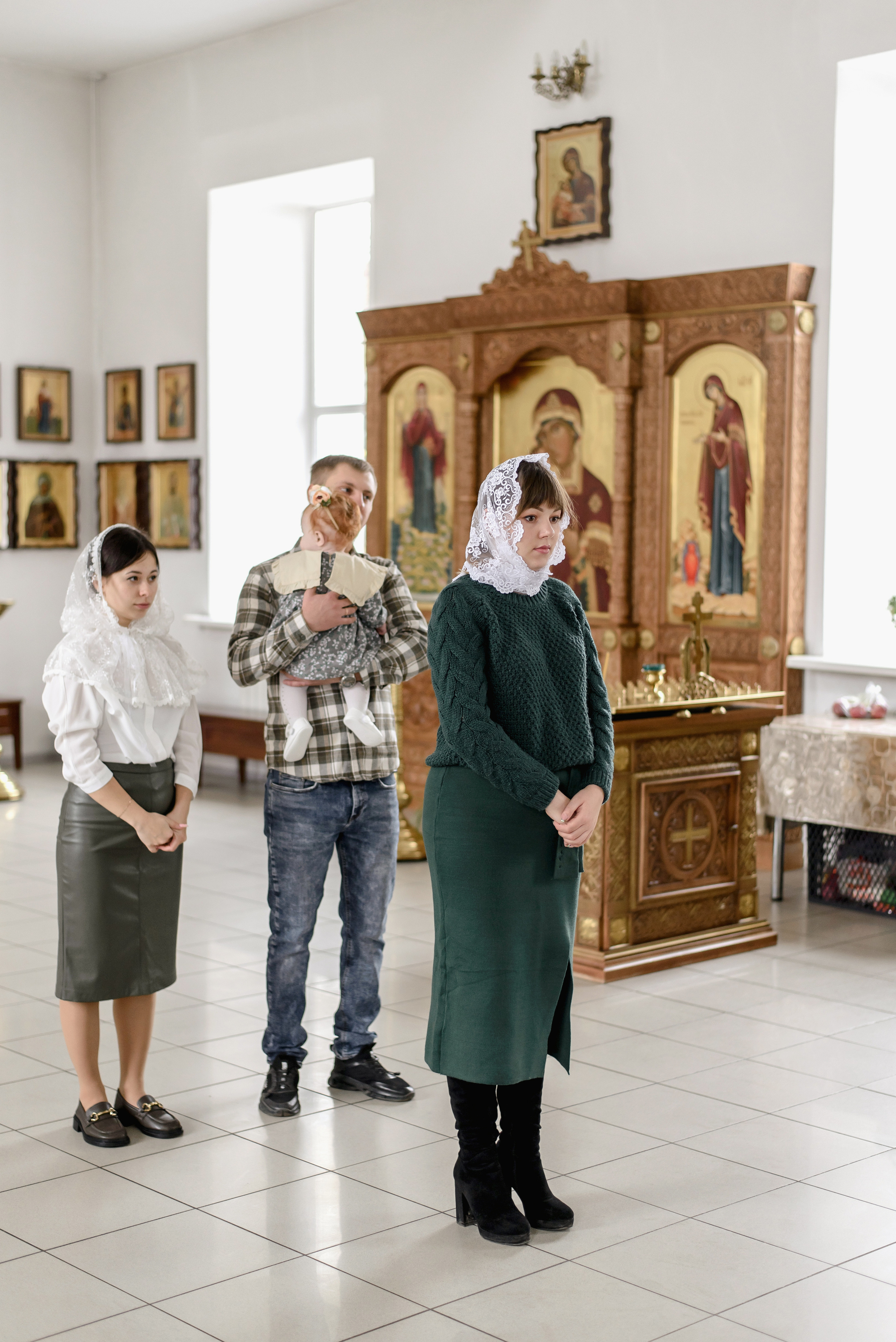 Таинство Крещения Алисы, Свято-Успенский Храм, г. Аксай. Семейный фотограф в Новочеркасске Виктория Громова