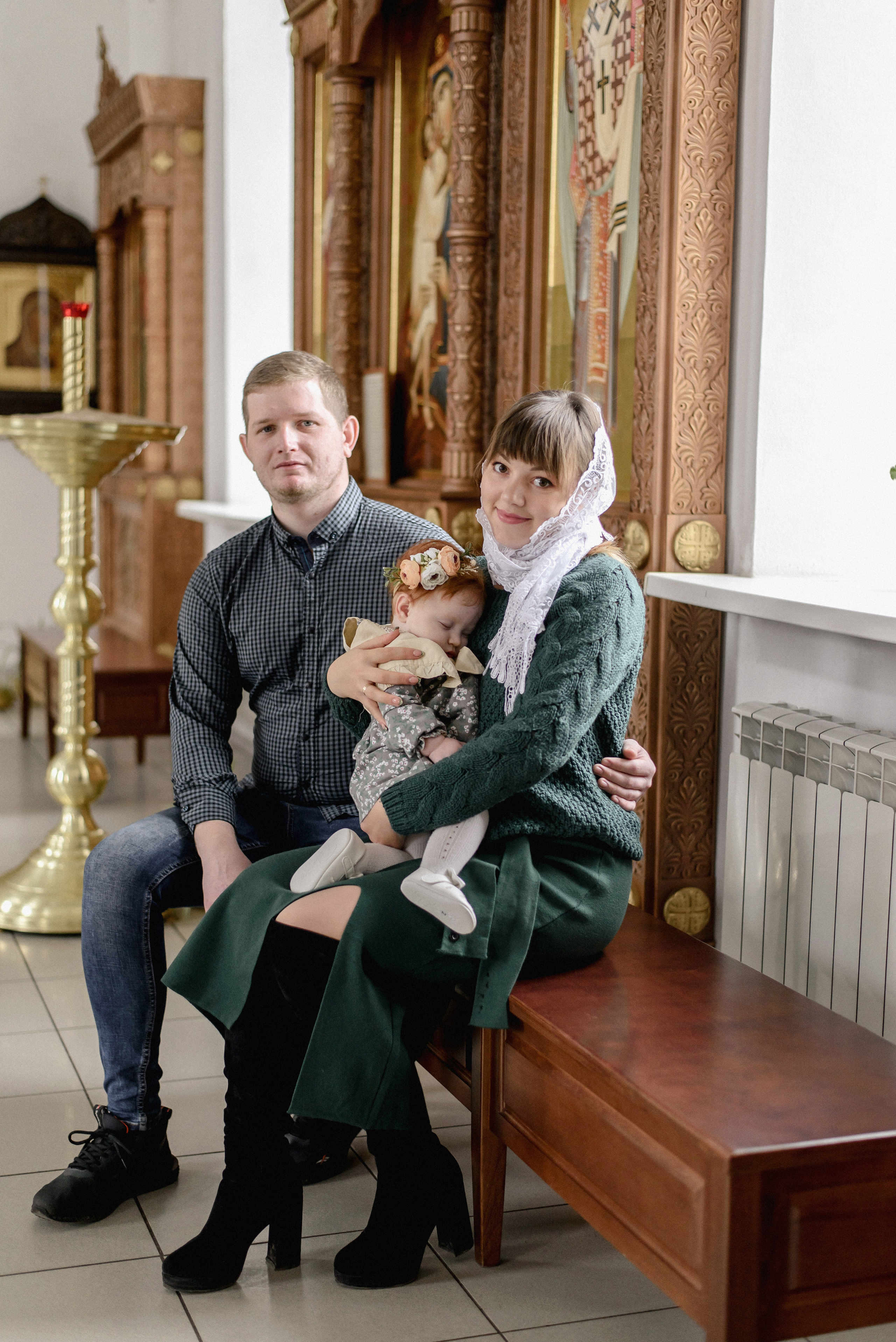 Таинство Крещения Алисы, Свято-Успенский Храм, г. Аксай. Семейный фотограф в Новочеркасске Виктория Громова