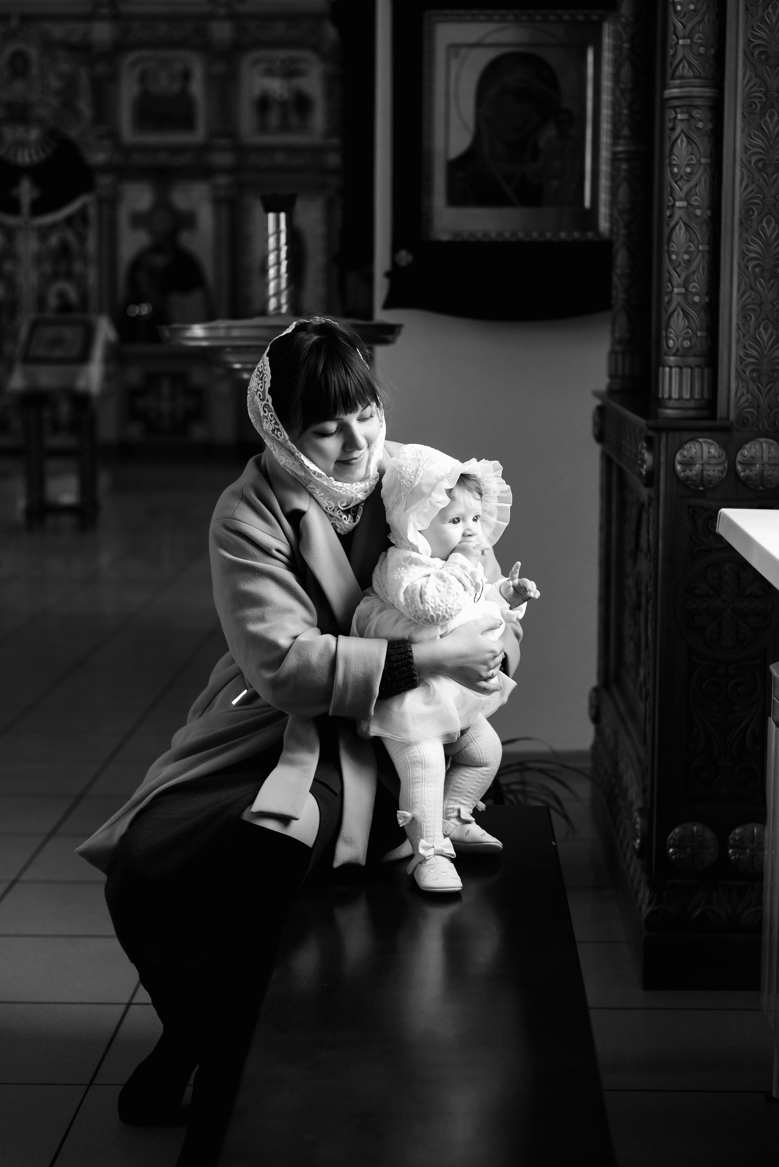 Таинство Крещения Алисы, Свято-Успенский Храм, г. Аксай. Семейный фотограф в Новочеркасске Виктория Громова