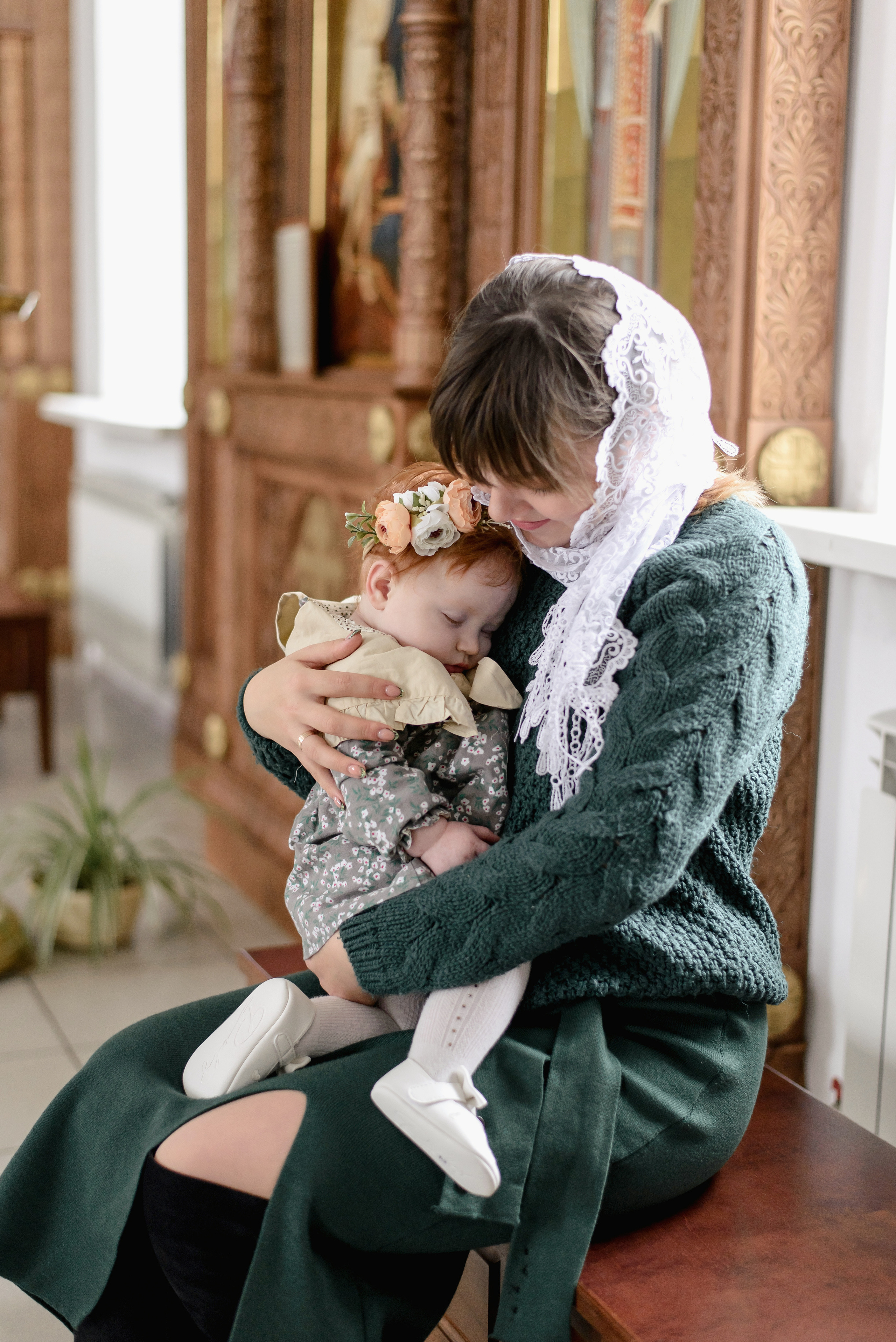 Таинство Крещения Алисы, Свято-Успенский Храм, г. Аксай. Семейный фотограф в Новочеркасске Виктория Громова