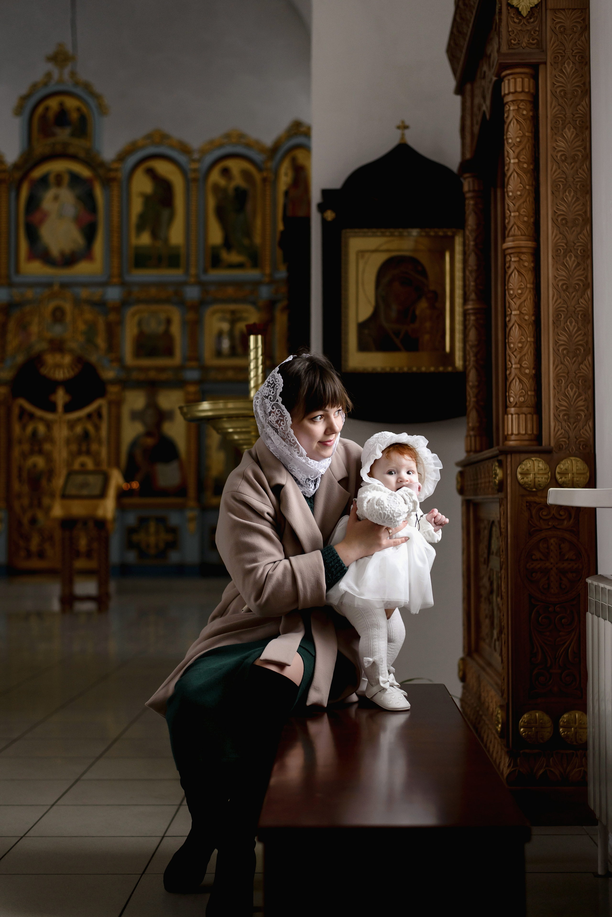 Таинство Крещения Алисы, Свято-Успенский Храм, г. Аксай. Семейный фотограф в Новочеркасске Виктория Громова