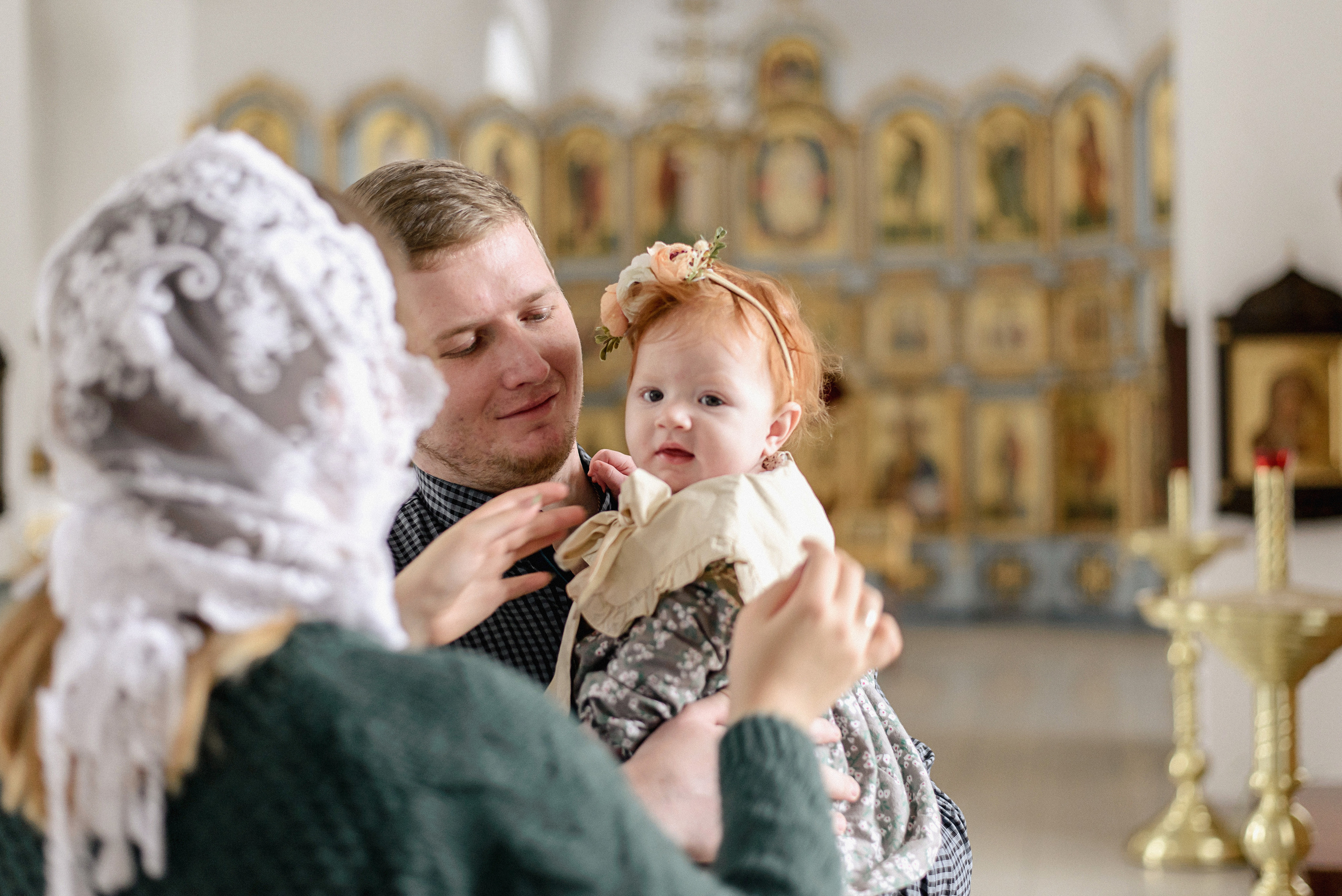 Таинство Крещения Алисы, Свято-Успенский Храм, г. Аксай. Семейный фотограф в Новочеркасске Виктория Громова
