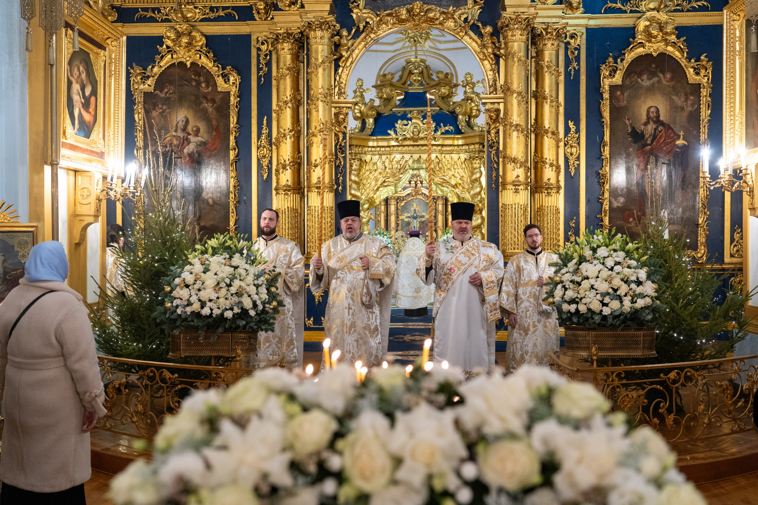 Праздничное бдение в Николо-Богоявленском морском соборе. НИКОЛО-БОГОЯВЛЕНСКИЙ МОРСКОЙ СОБОР