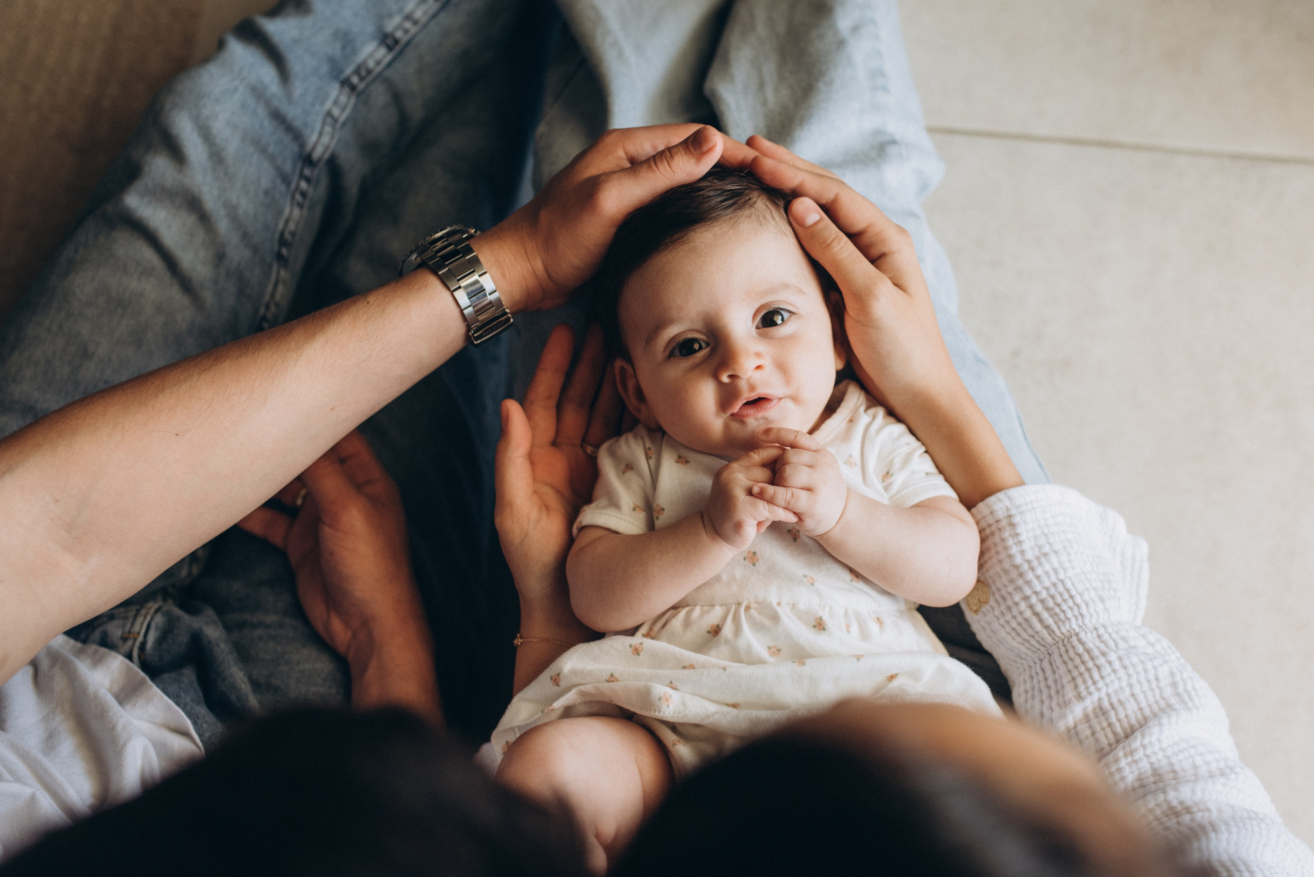 Newborn Lifestyle: Евгения, Артем и София. Family photographer in Israel | Alesya Superfin