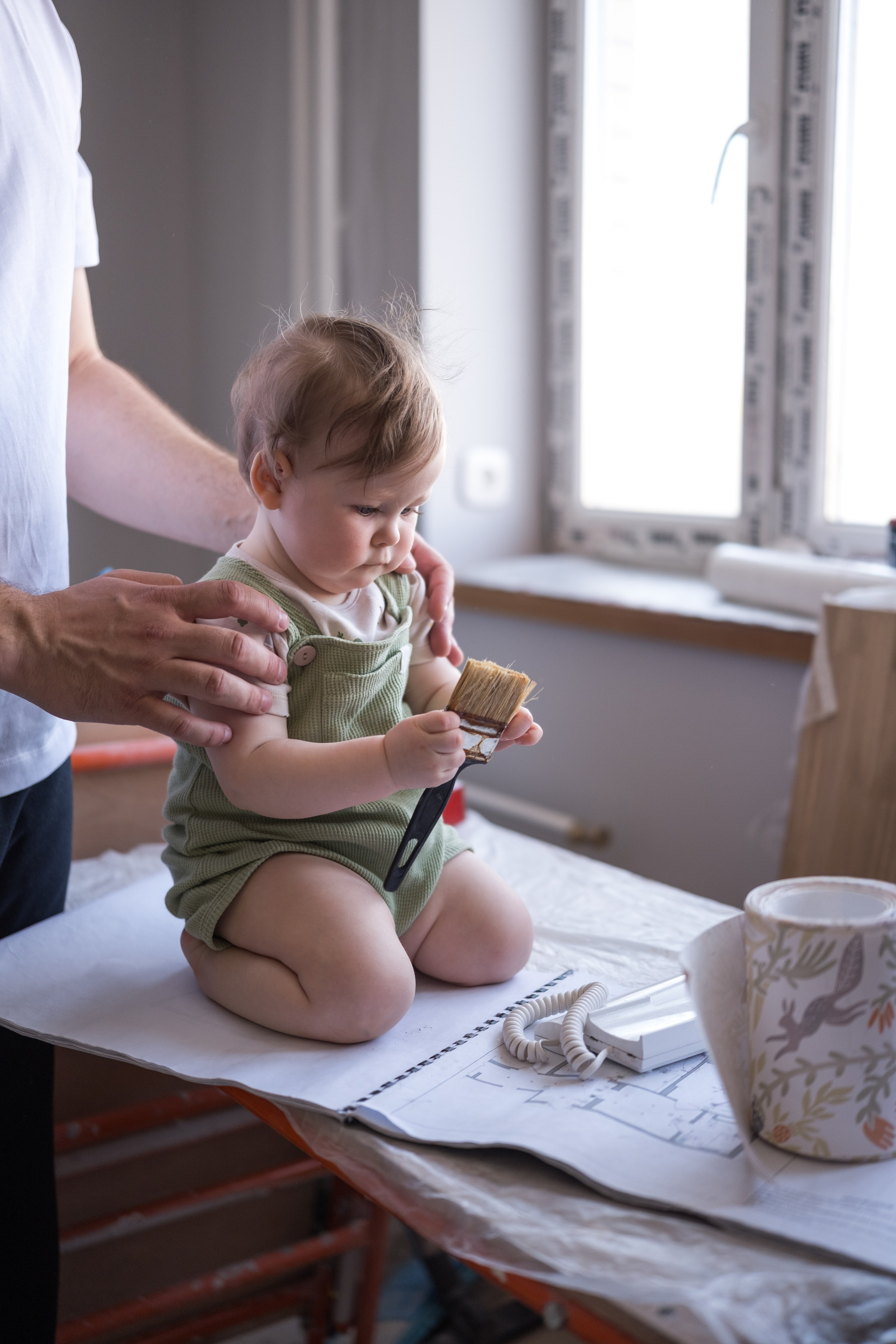 Семейный ремонт. Семейный детский ньюборн фотограф в Москве Марта Петрова