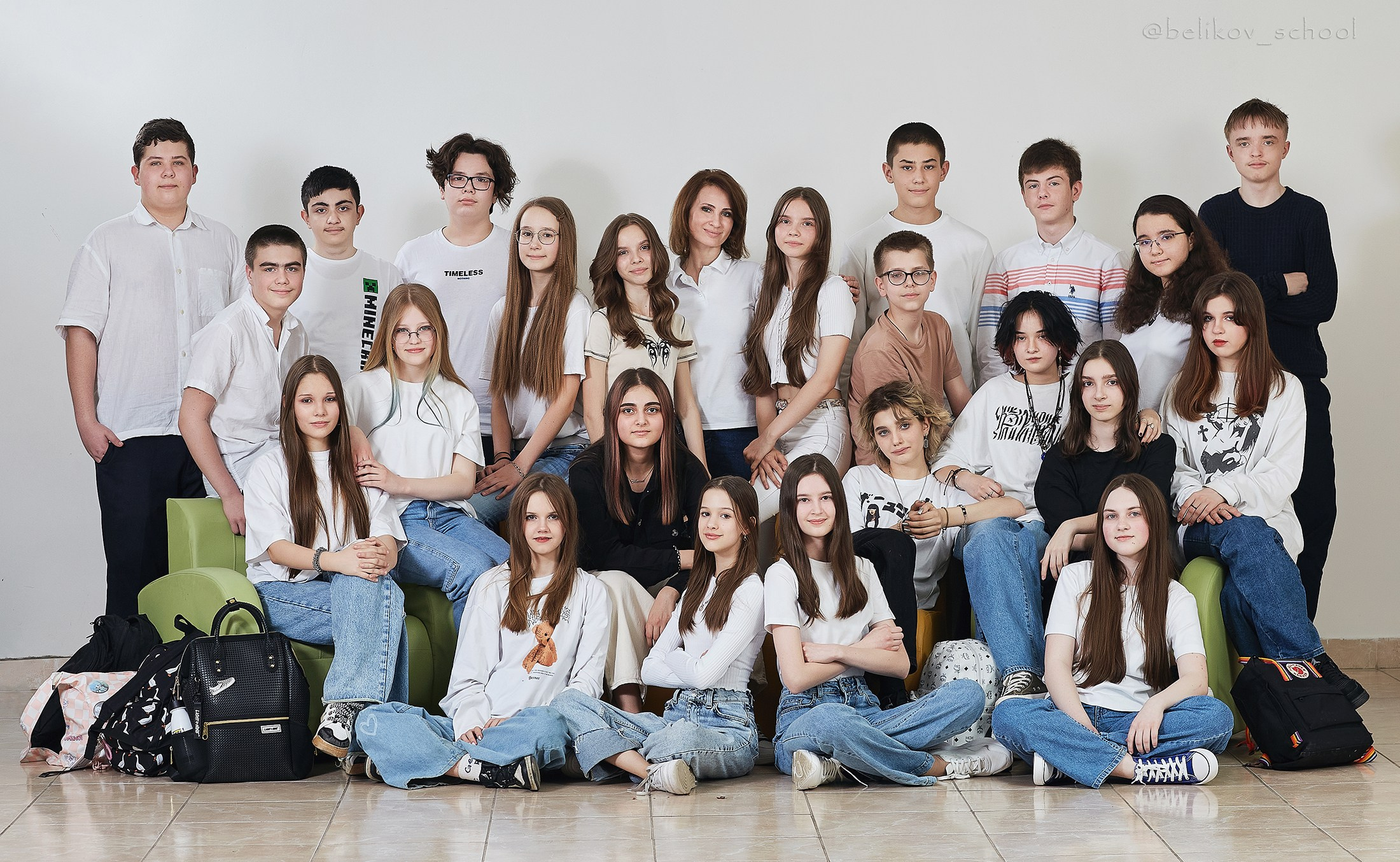 Общая фотография класса. Школьный фотограф Сергей Беликов
