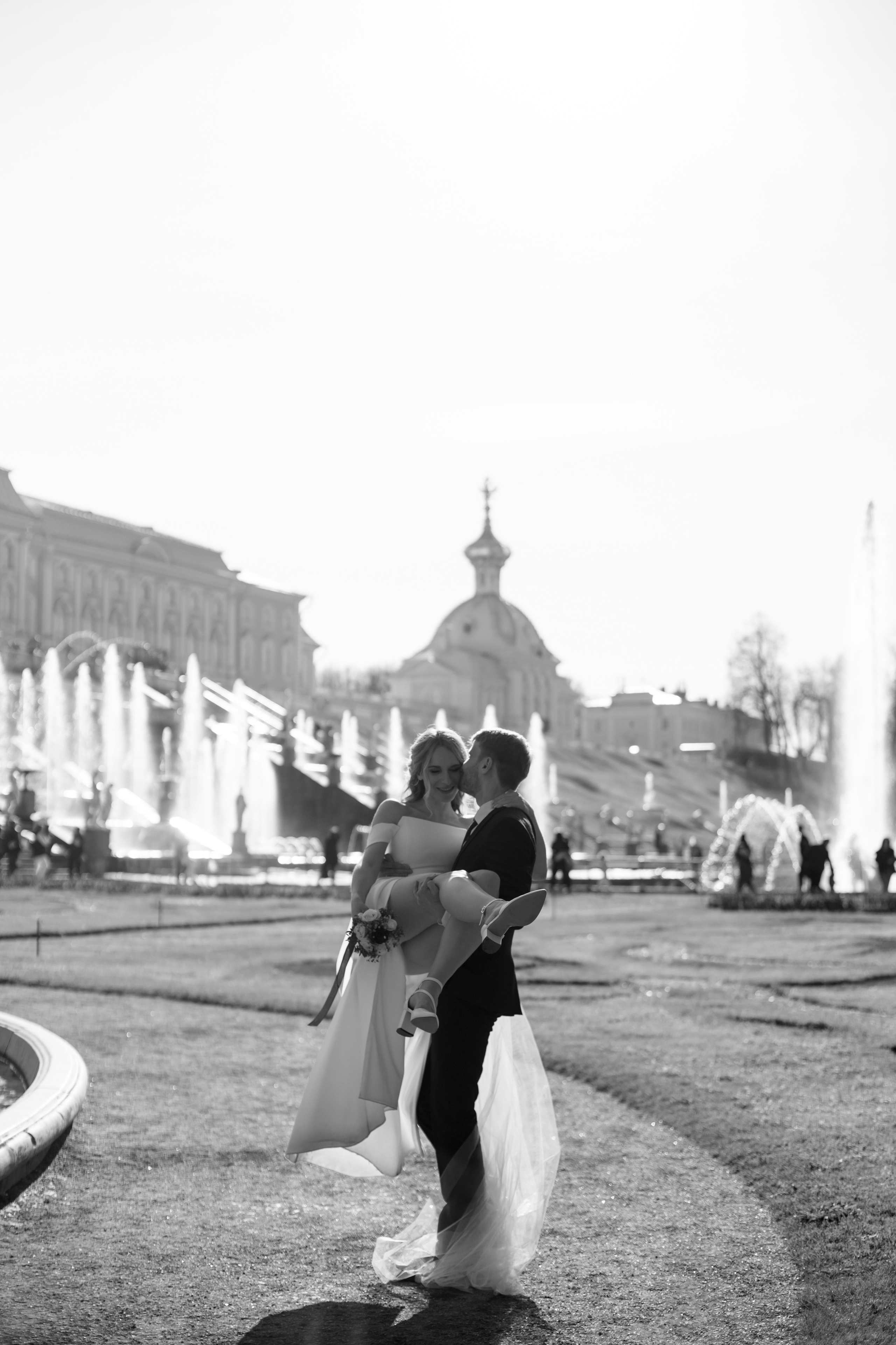 Петергоф / ЗАГС + прогулка. Свадебный и семейный фотограф в Москве Диана Левченко