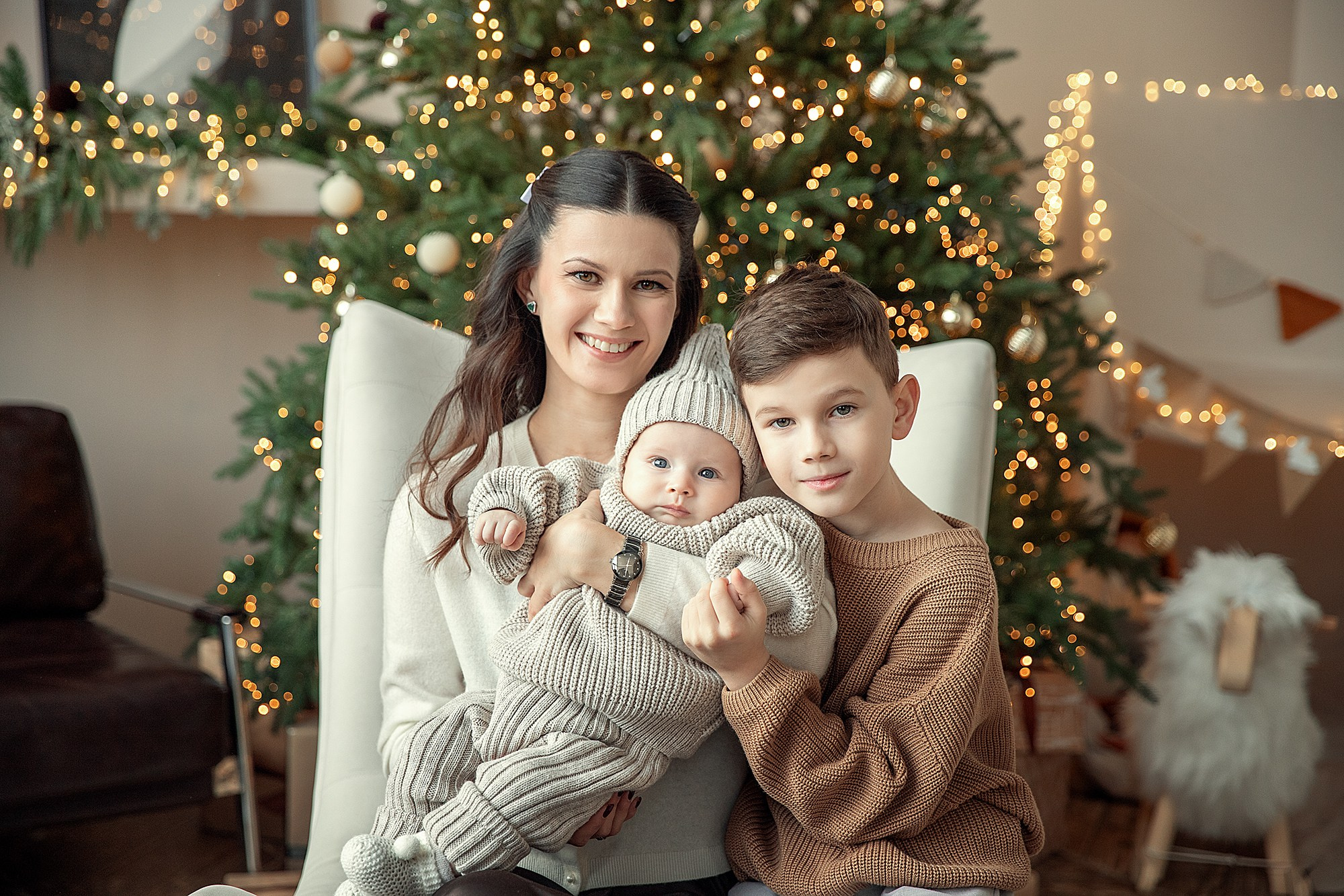 Новогоднее тепло семьи. Фотограф Самара Александр Солнечный