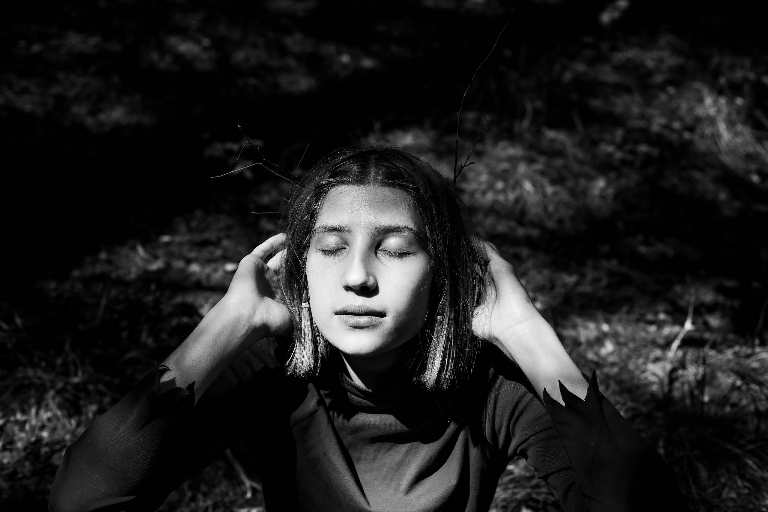 Любовь, лес. Семьи, портреты, школьные съемки. Фотограф Лагутина Елена. Москва