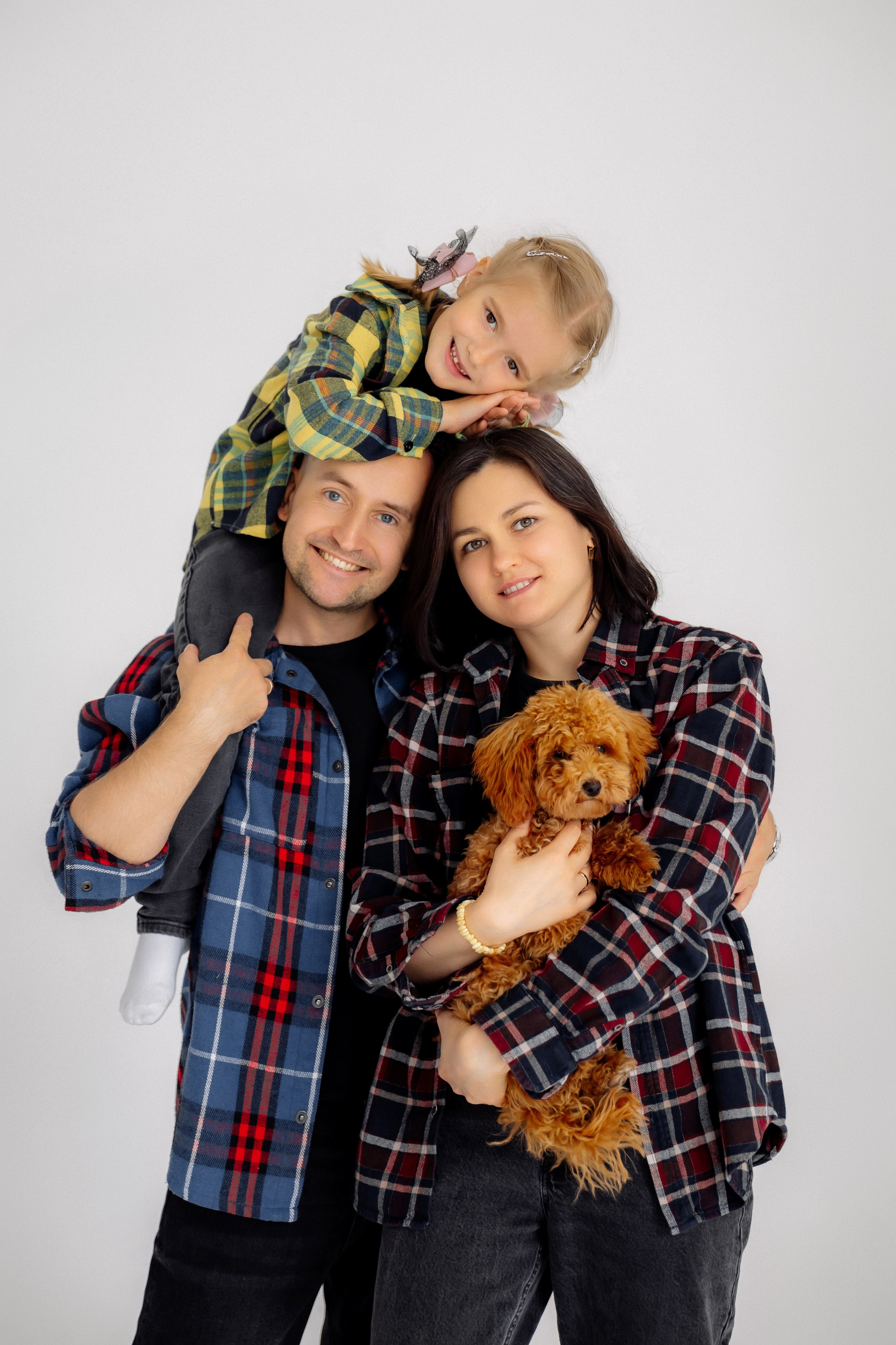 Семейная фотосессия с собачкой. Зотова Алена — семейный и женский фотограф в Зеленограде