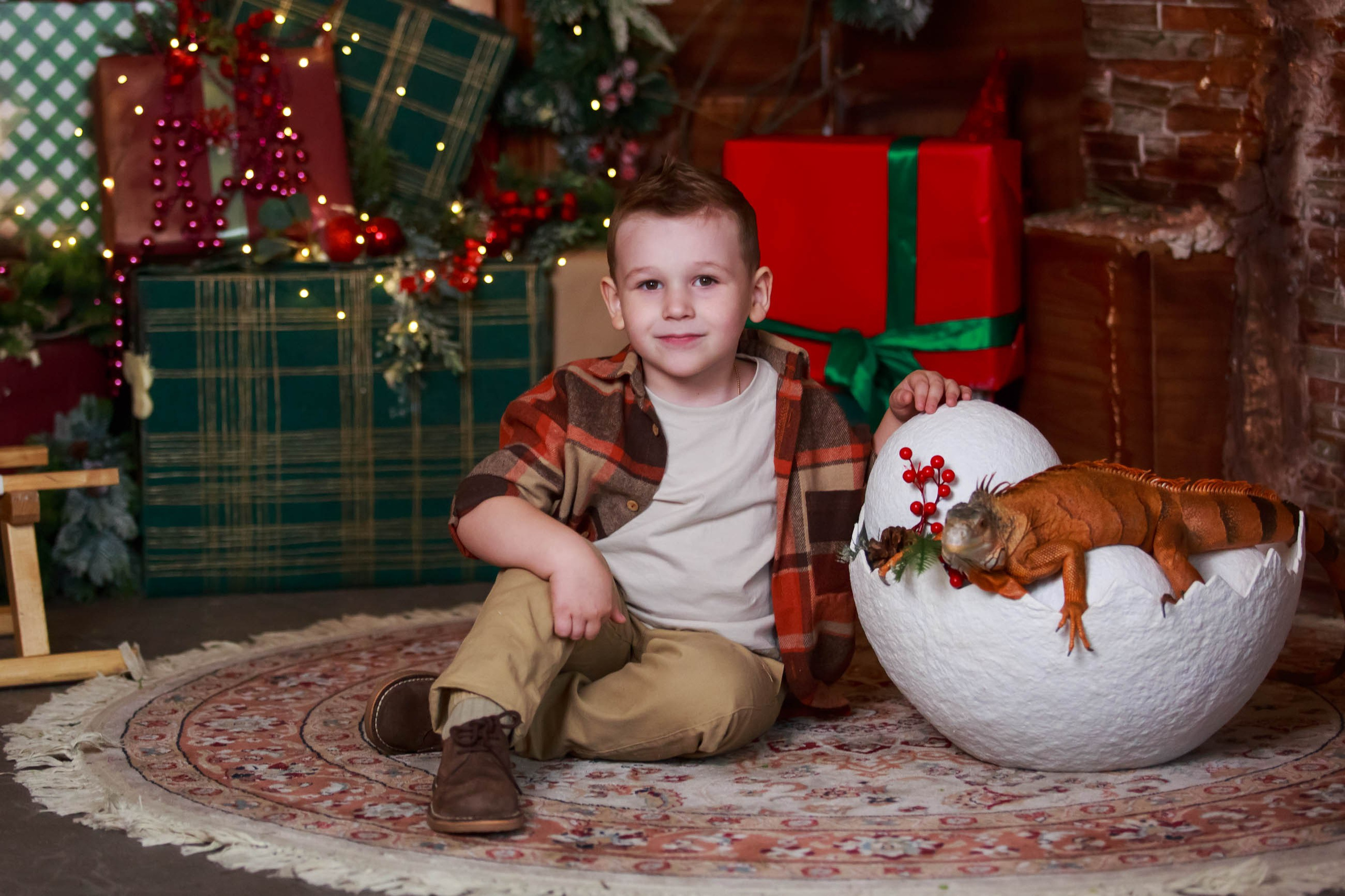 Фотосессия с игуаной символ года Дракона. Семейный и детский фотограф в Москве Мария Быкова