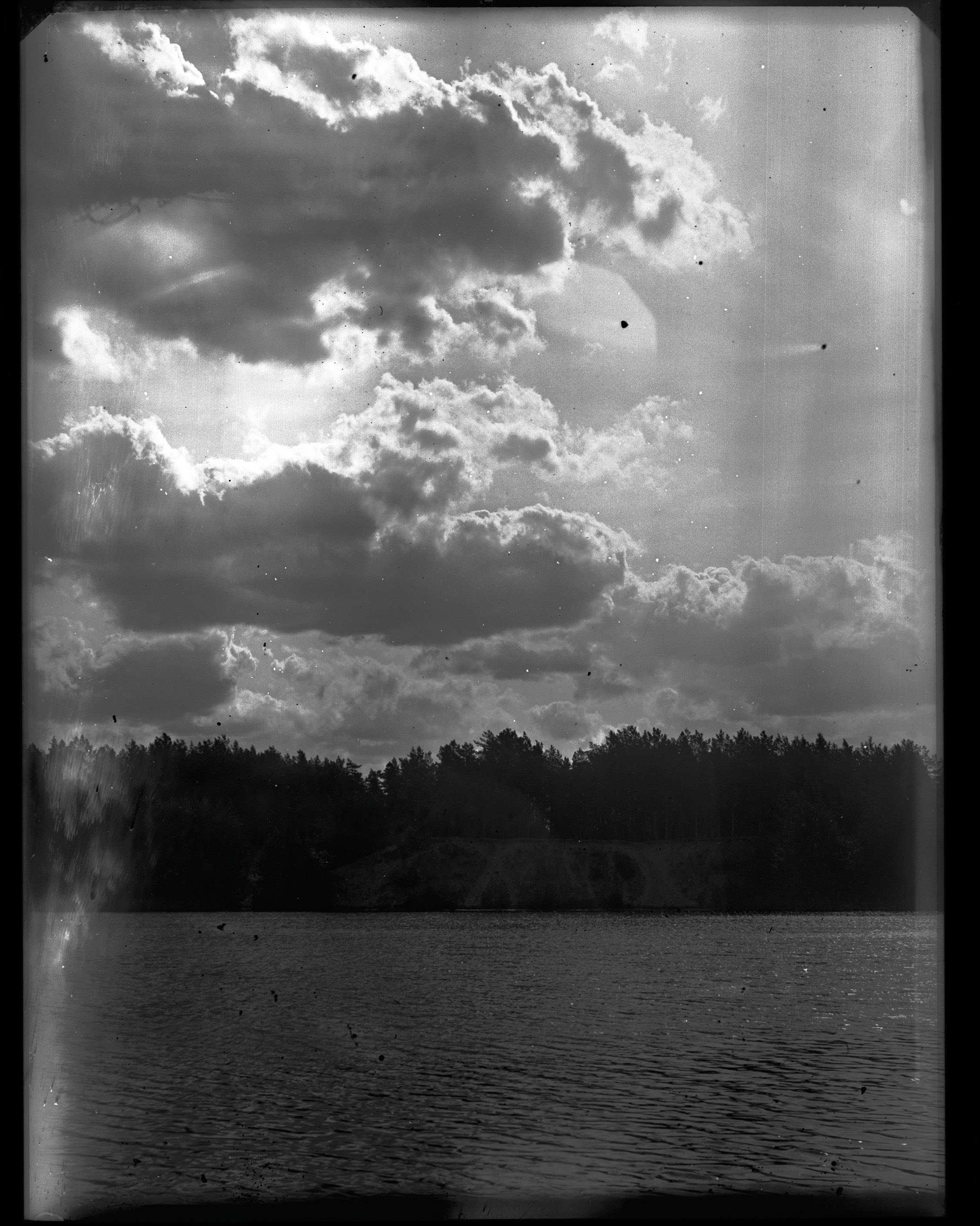 Glass plates. Darkroom aesthetics