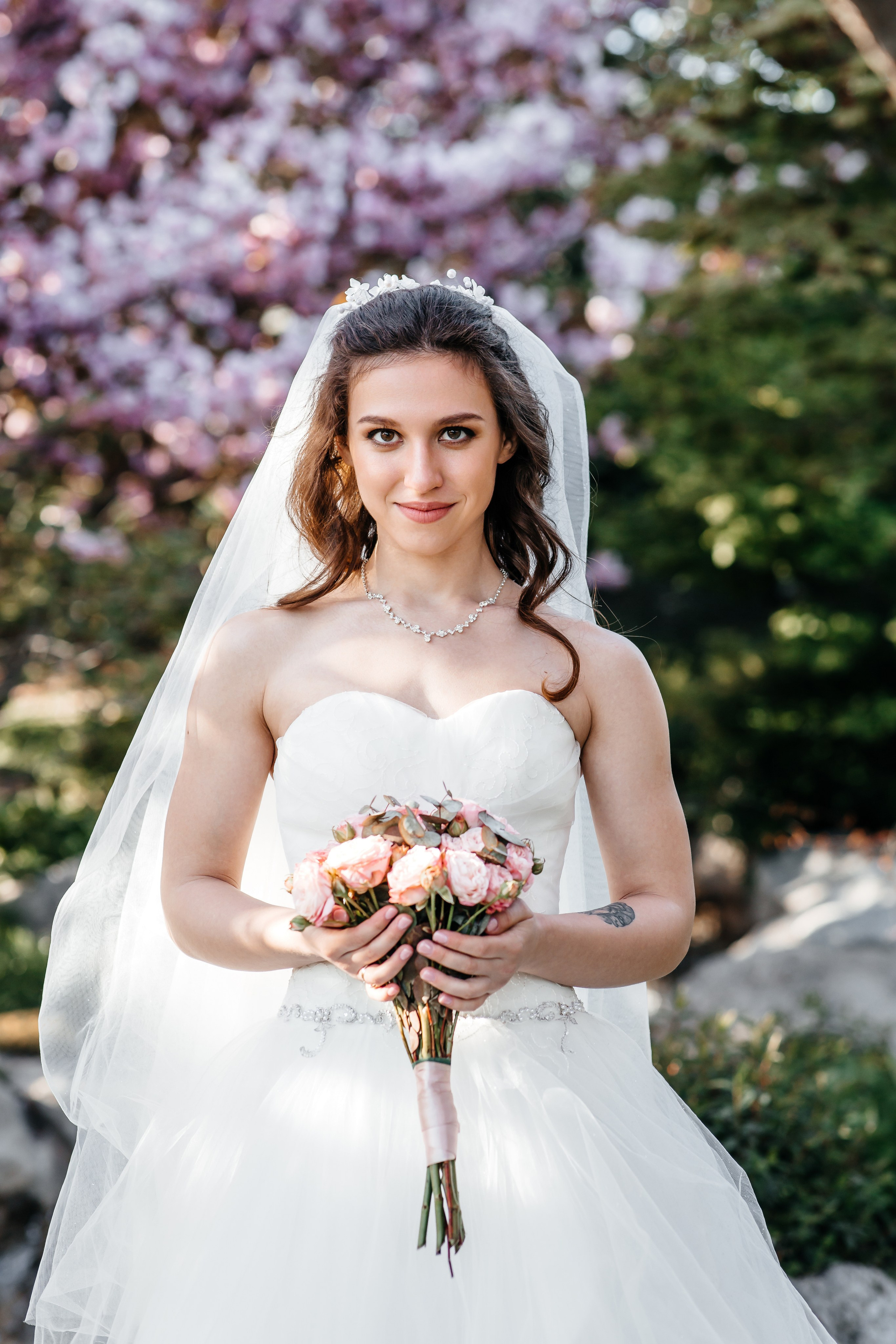 Сакура в Японском саду. Анонс свадьбы для Никиты и Марины. Свадебный фотограф в Крыму и Севастополе Ольга Баскакова