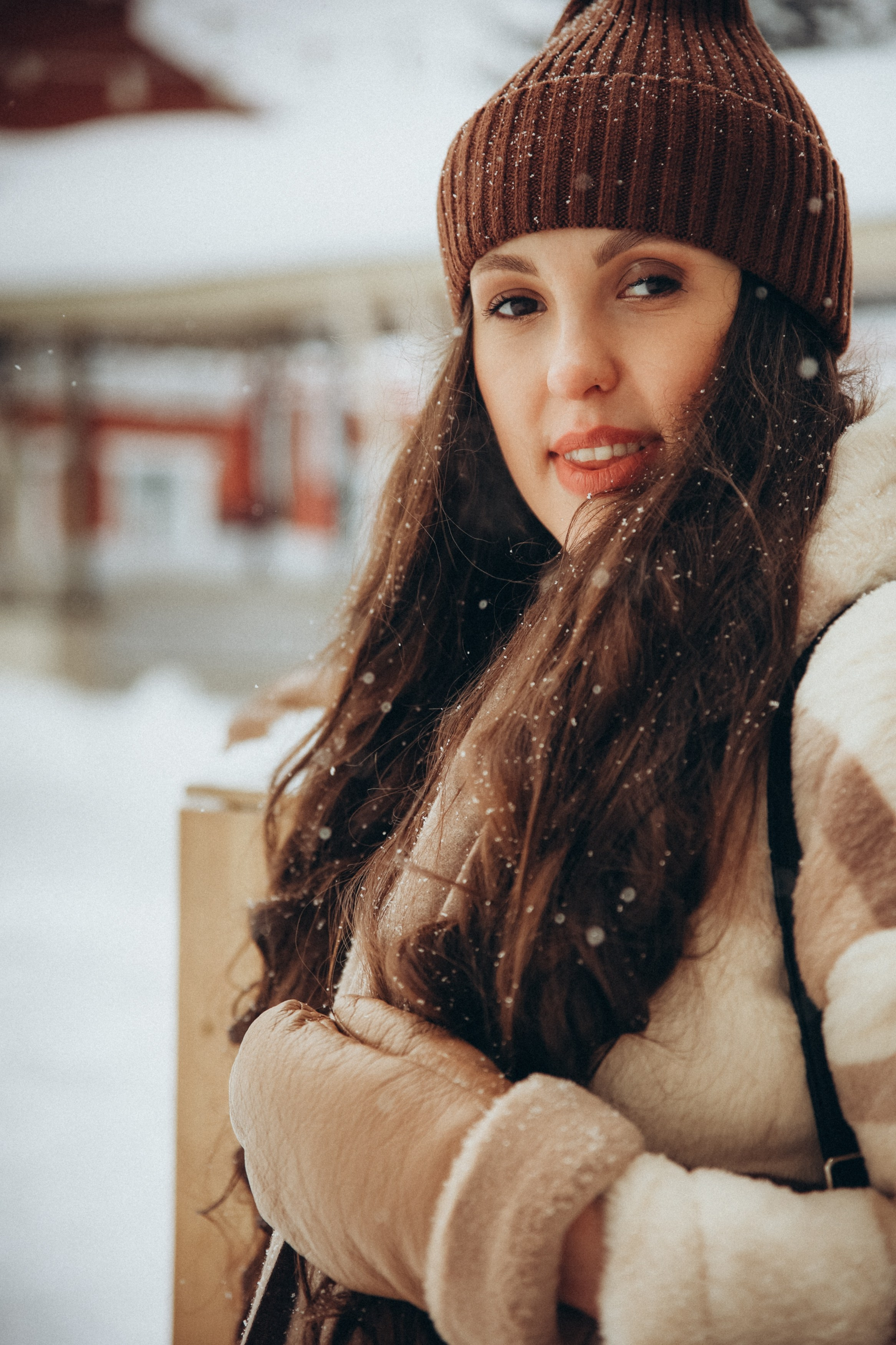 Зимняя фотосессия на катке фотосессия на коньках. Фотограф Владимир Москва