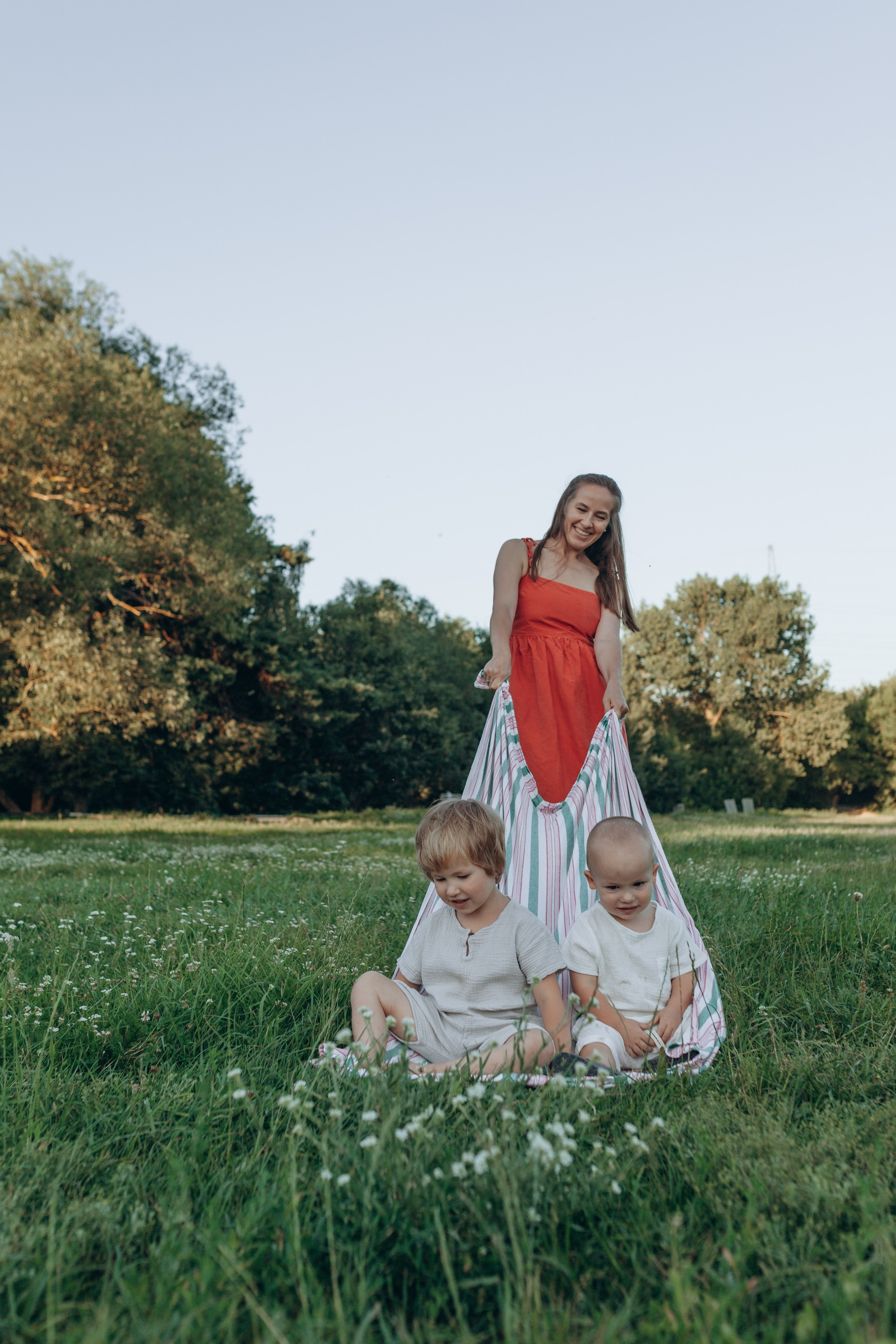 Оля и мальчишки. Семейный фотограф Полина Сарина Москва